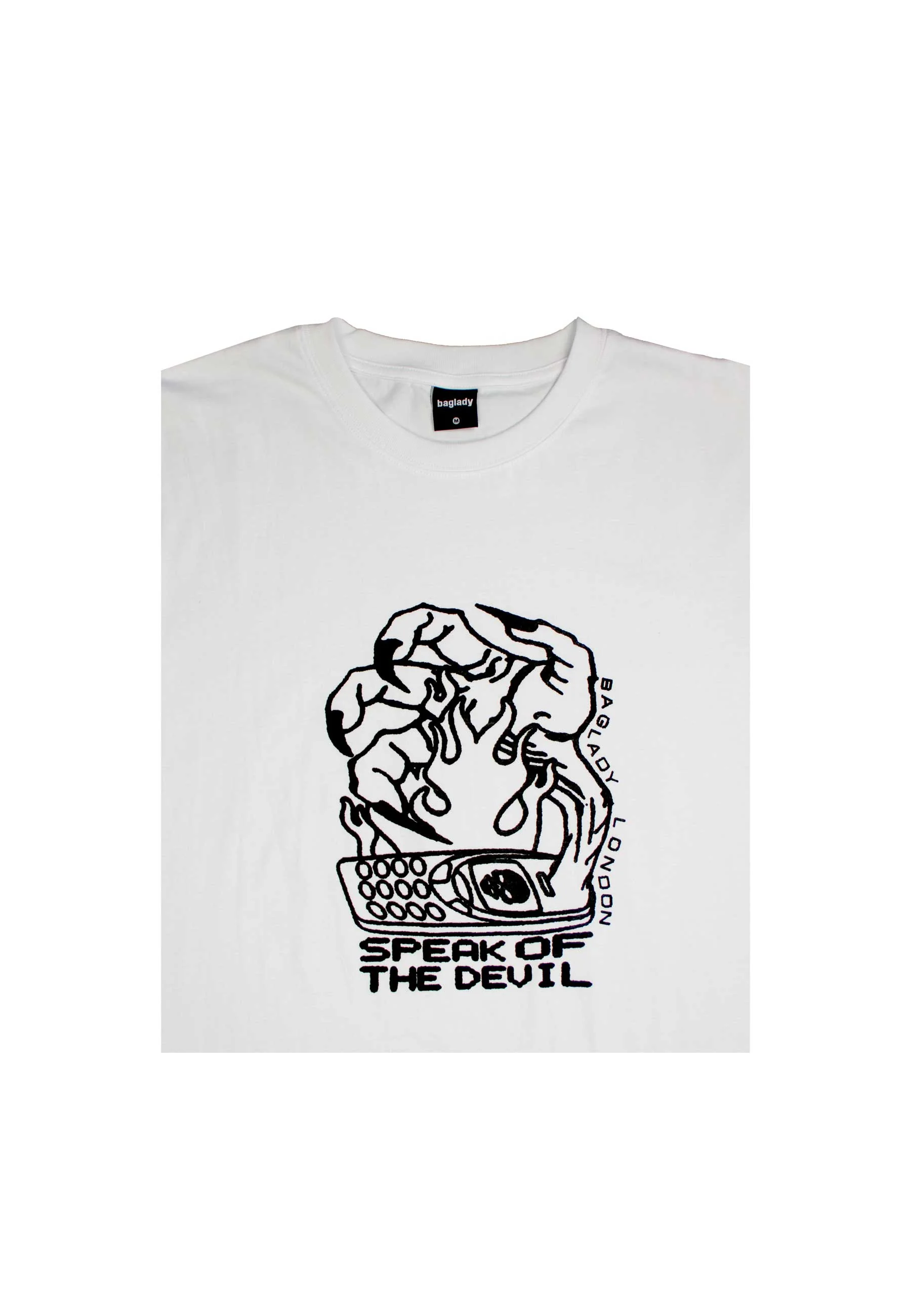 Baglady 'Speak Of The Devil' T-Shirt (White) - Image 2