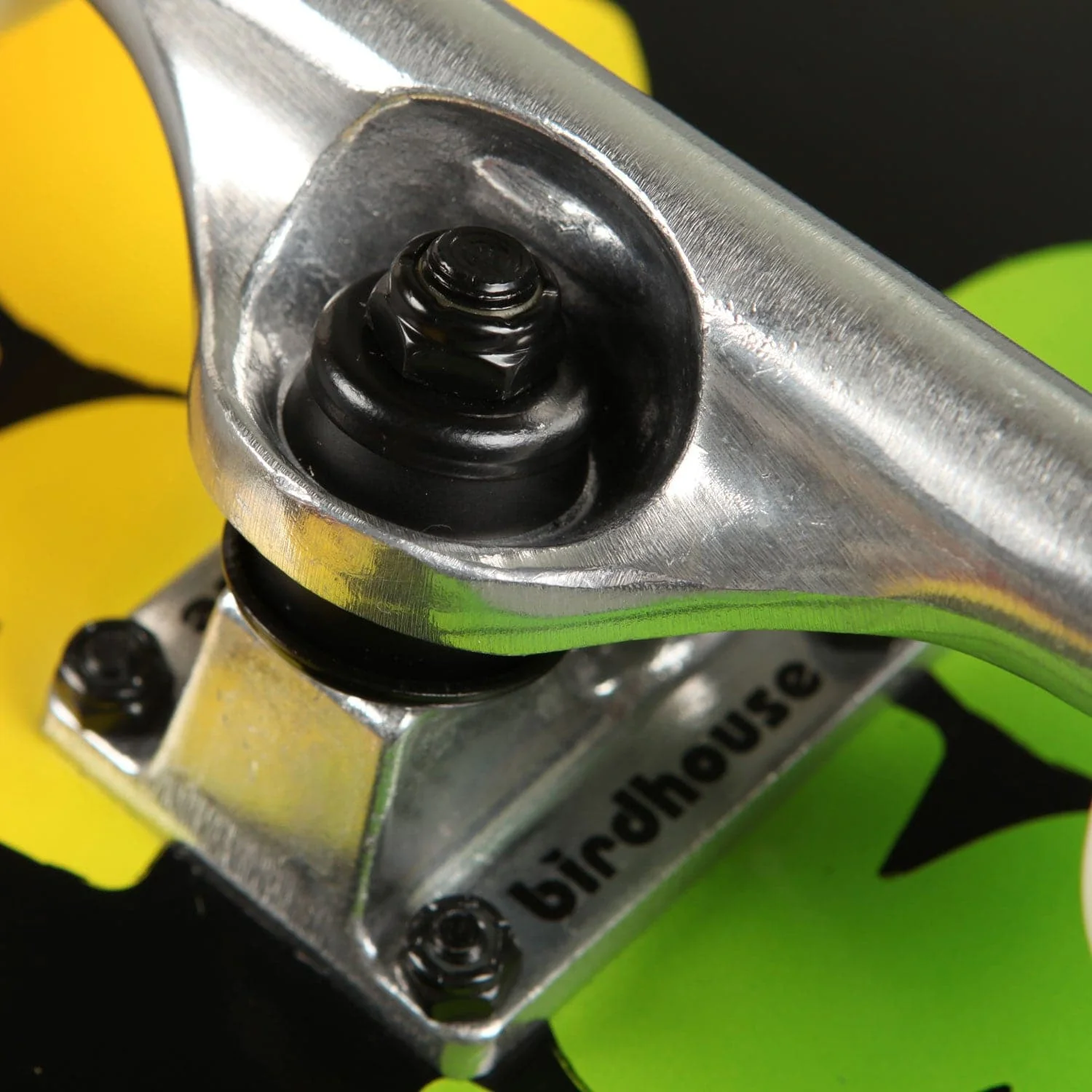 Birdhouse 'Triple Stack' 8" Complete Skateboard (Rasta) - Image 3