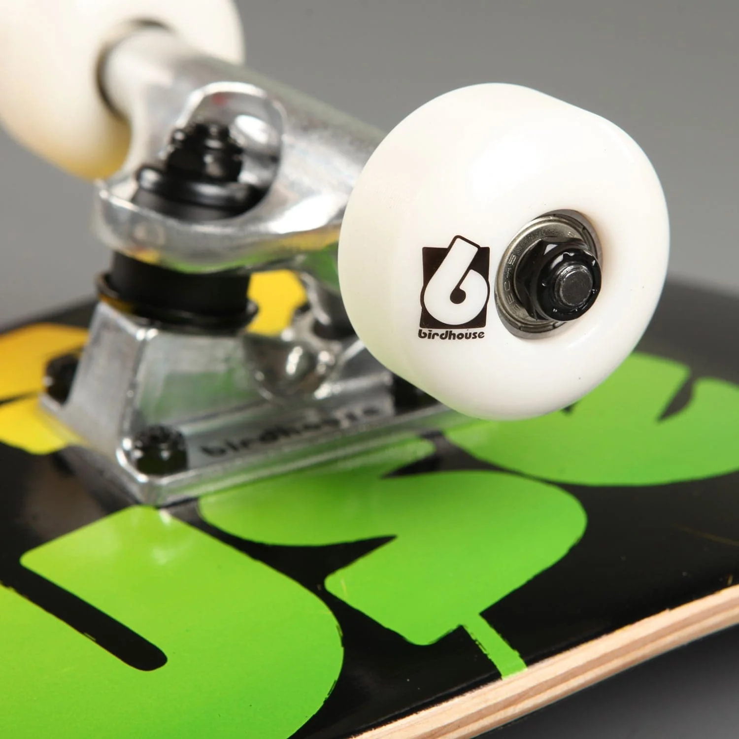 Birdhouse 'Triple Stack' 8" Complete Skateboard (Rasta) - Image 4