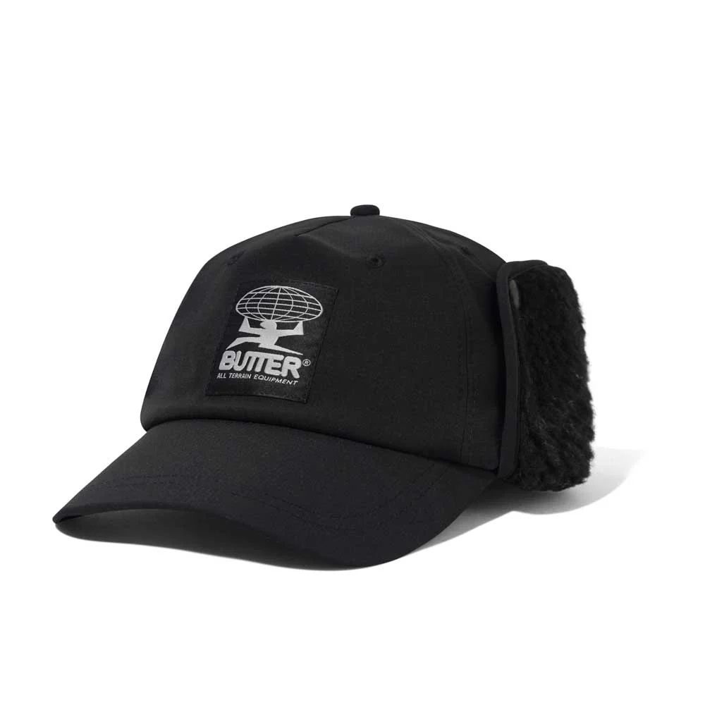 Butter Goods 'All Terrain' 5 Panel Cap (Black)