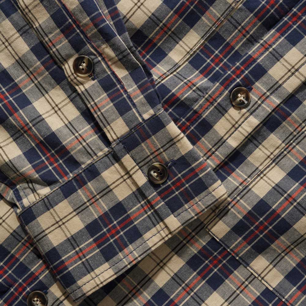 Butter Goods 'Plaid' Shirt (Beige / Navy) - Image 4