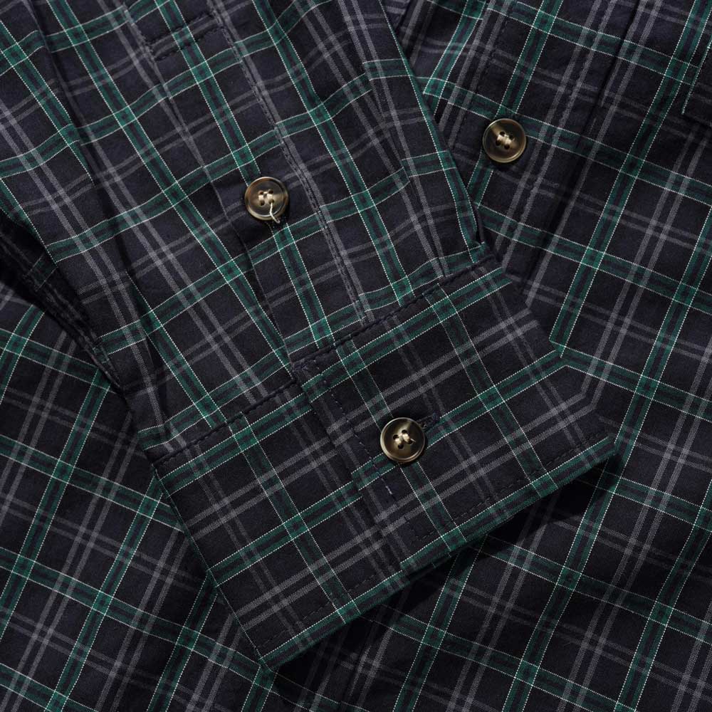 Butter Goods 'Plaid' Shirt (Navy / Forest) - Image 3