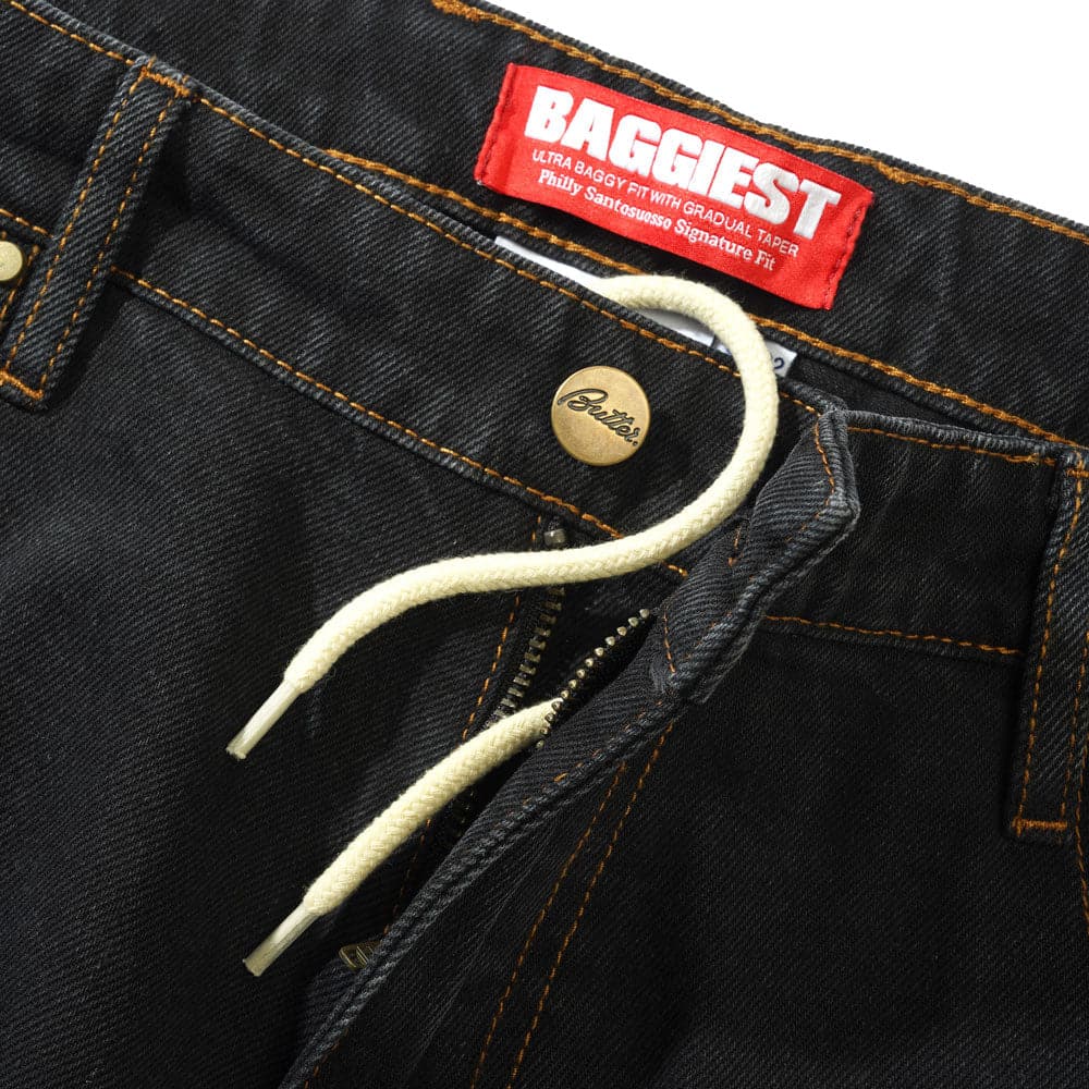 Butter Goods 'Santosuosso Denim' Jeans (Washed Black) - Image 3