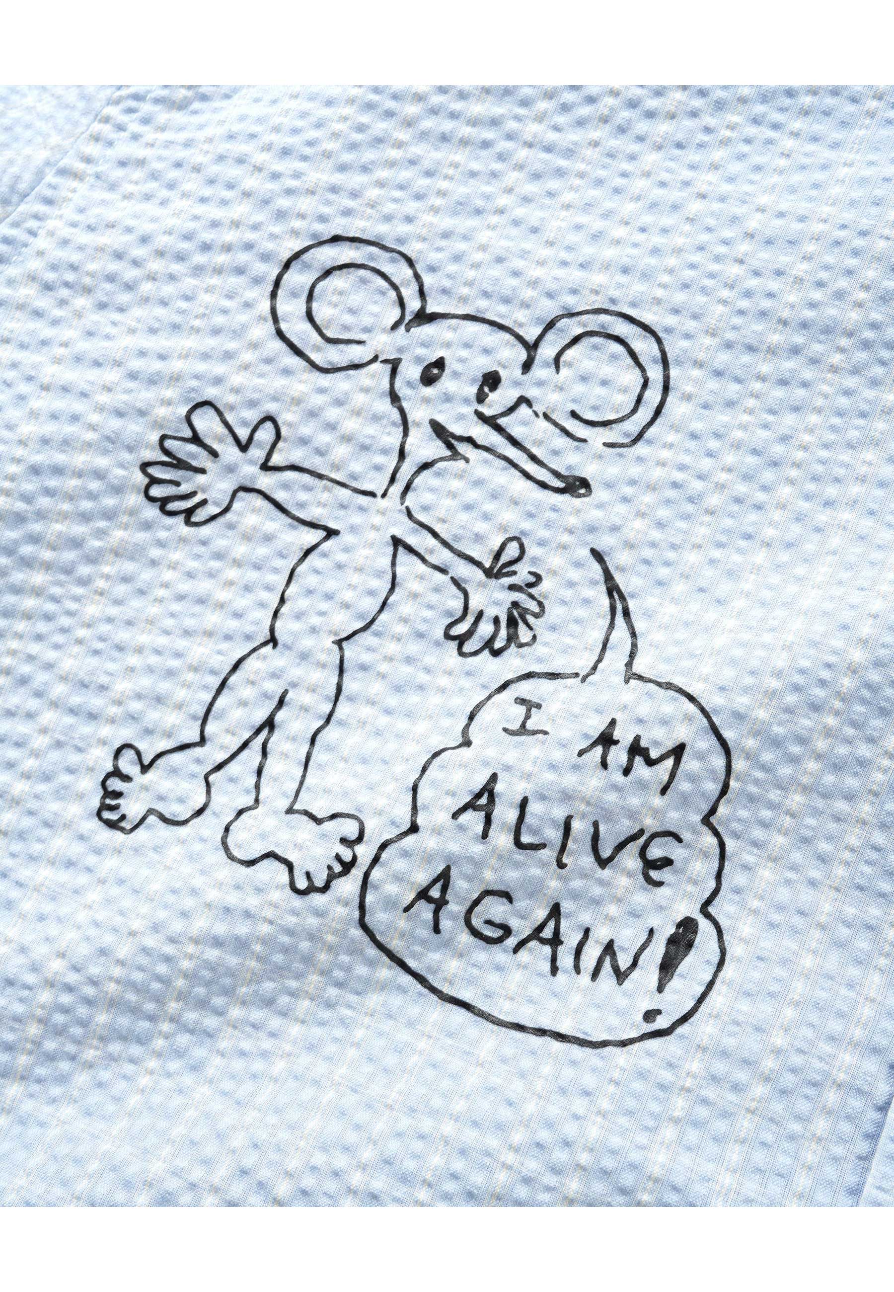 Butter Goods X Daniel Johnston 'Alive Again' Shirt (Light Blue) - Image 3