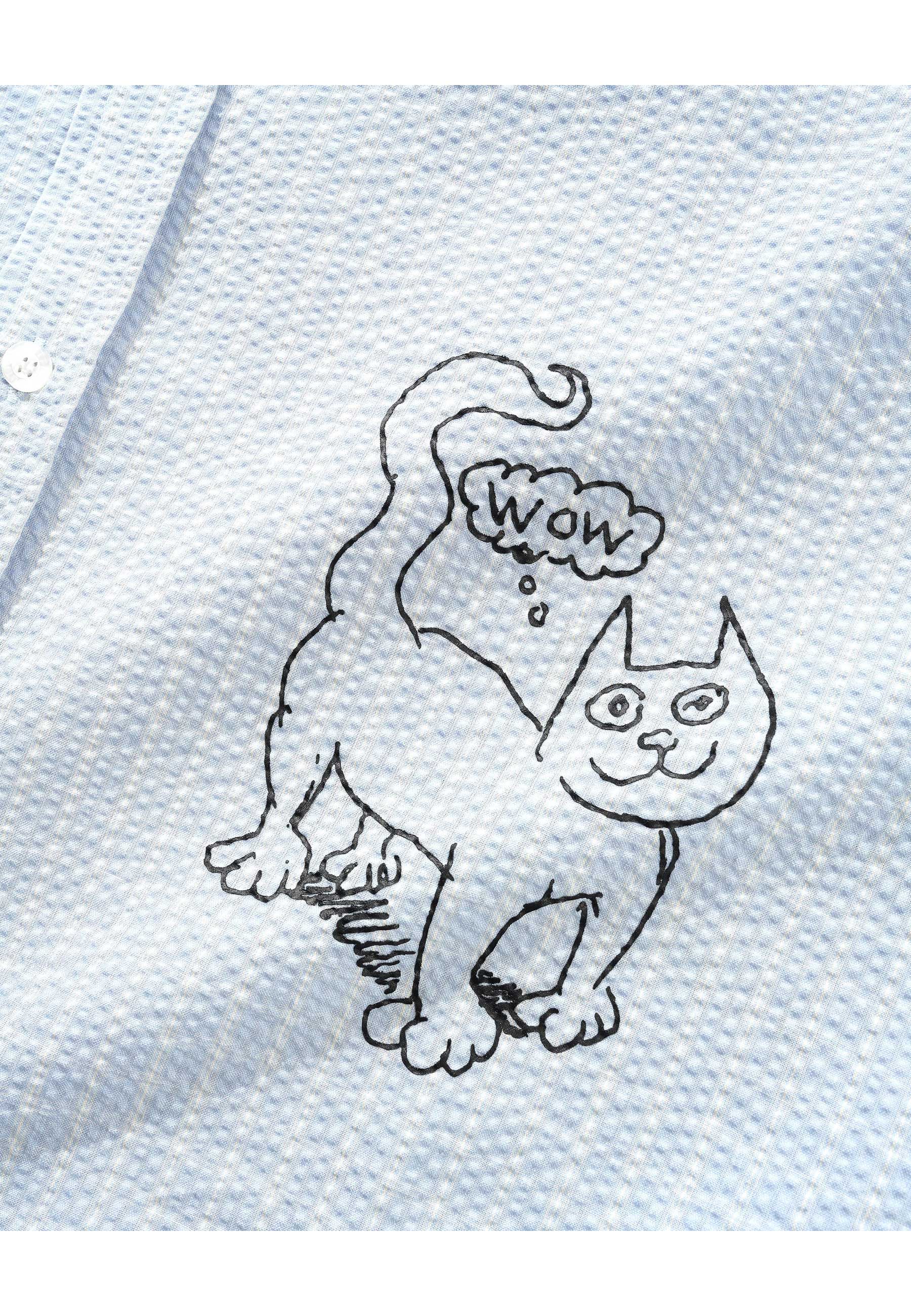 Butter Goods X Daniel Johnston 'Alive Again' Shirt (Light Blue) - Image 5