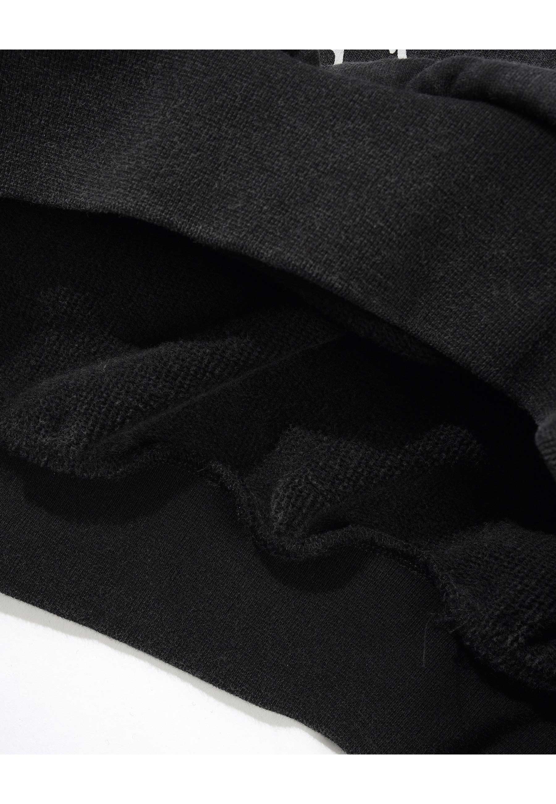 Butter Goods X Daniel Johnston 'Enemy' Hood (Distressed Washed Black) - Image 6