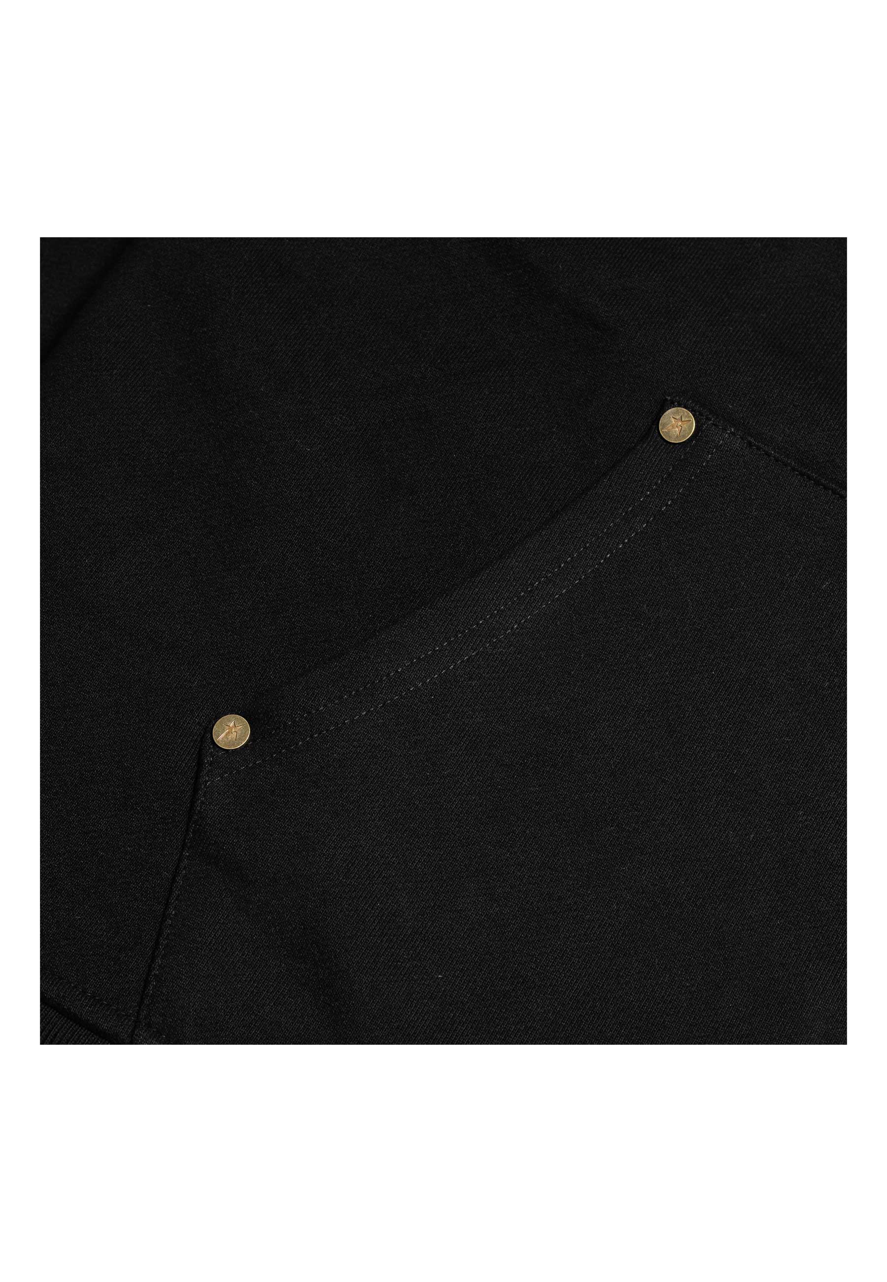 Carpet Company 'C-Star Embossed' Zip-Up Hood (Black) - Image 2