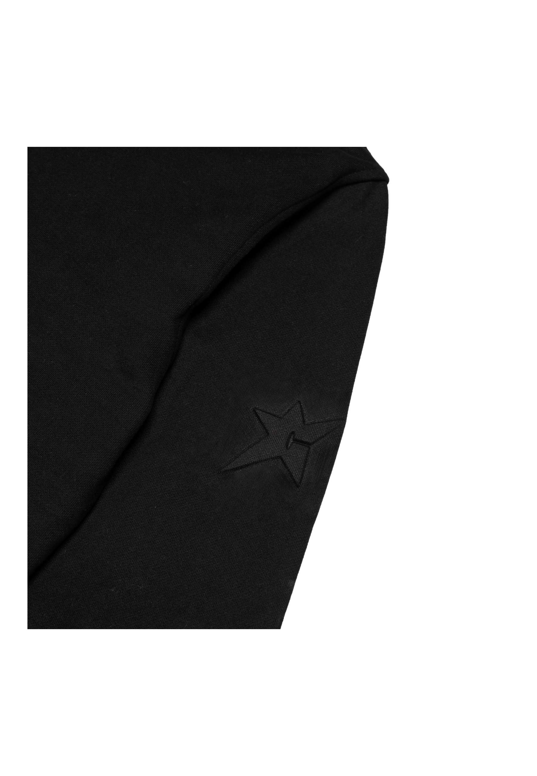 Carpet Company 'C-Star Embossed' Zip-Up Hood (Black) - Image 3