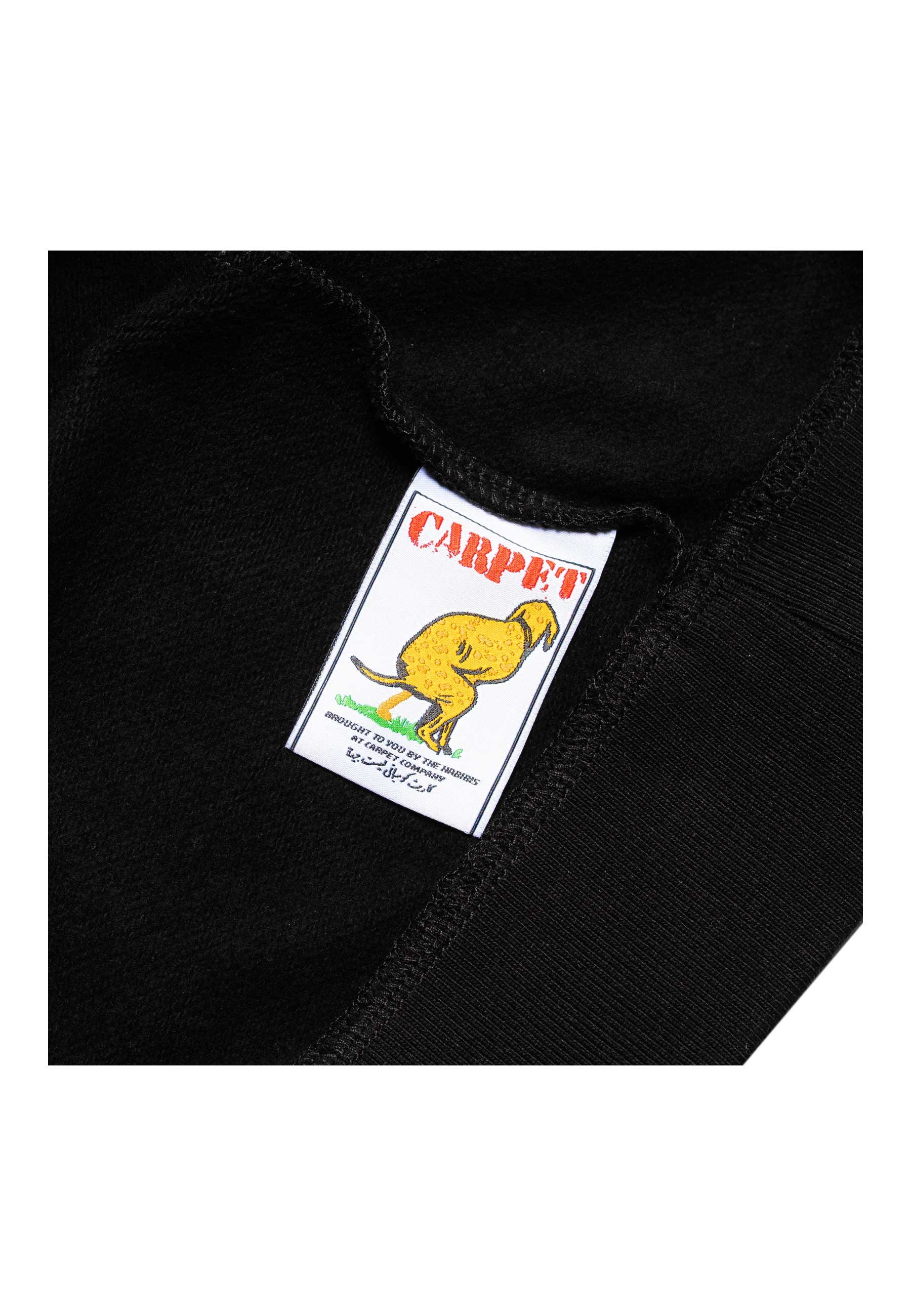 Carpet Company 'C-Star Embossed' Zip-Up Hood (Black) - Image 4