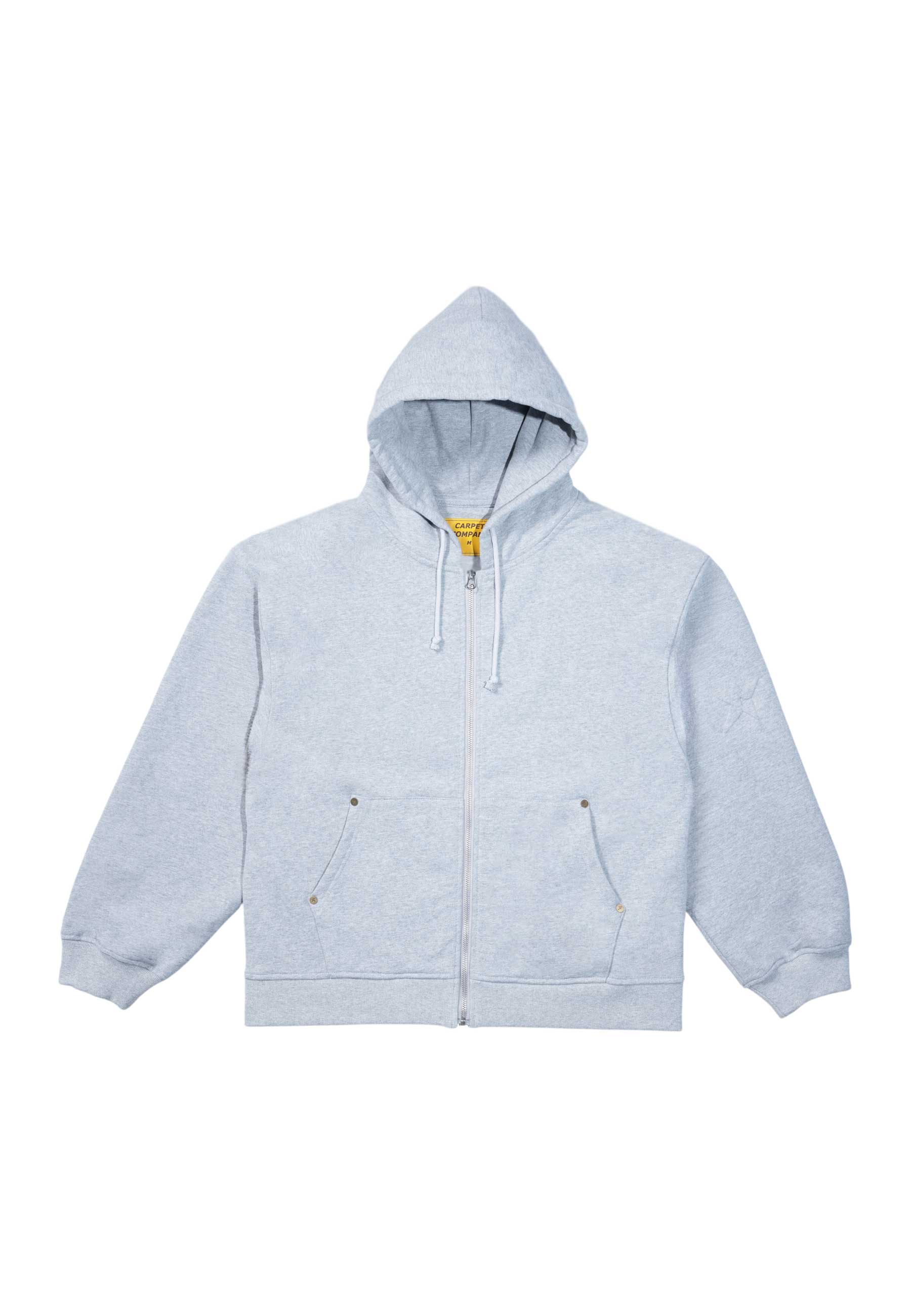 Carpet Company 'C-Star Embossed' Zip-Up Hood (Grey)