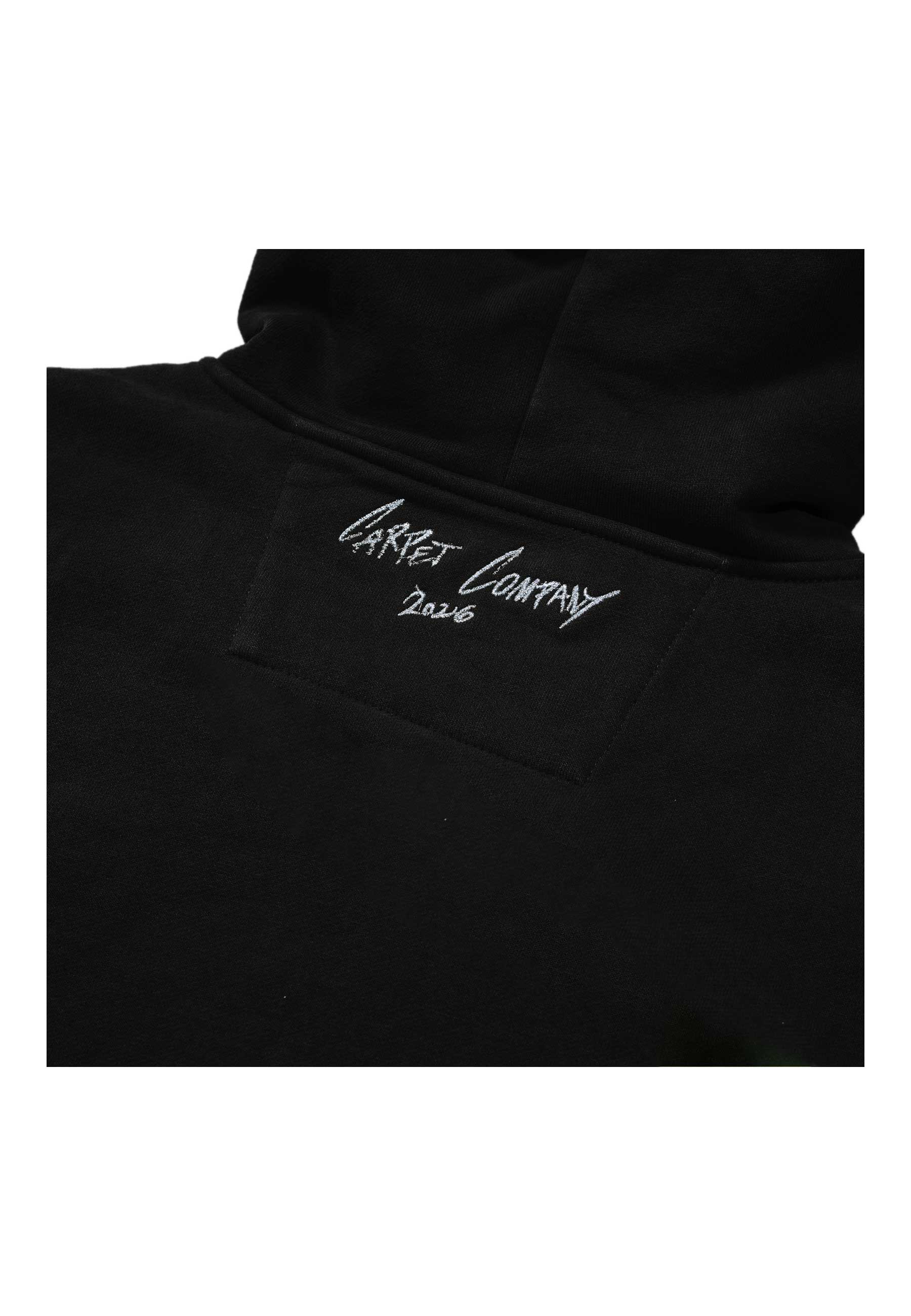 Carpet Company 'Metallic C-Star' Zip-Up Hood (Black) - Image 4