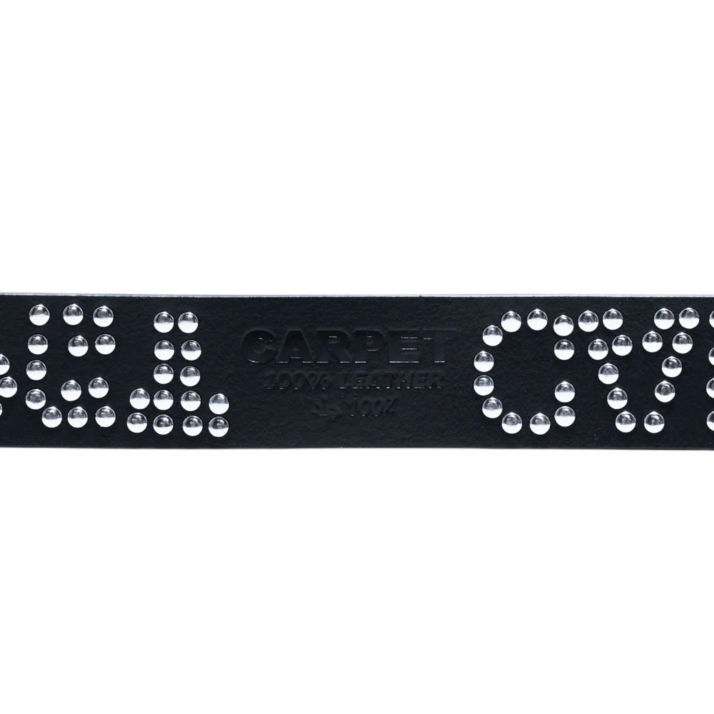 Carpet Company Riveted Leather Belt (Black) - Image 6