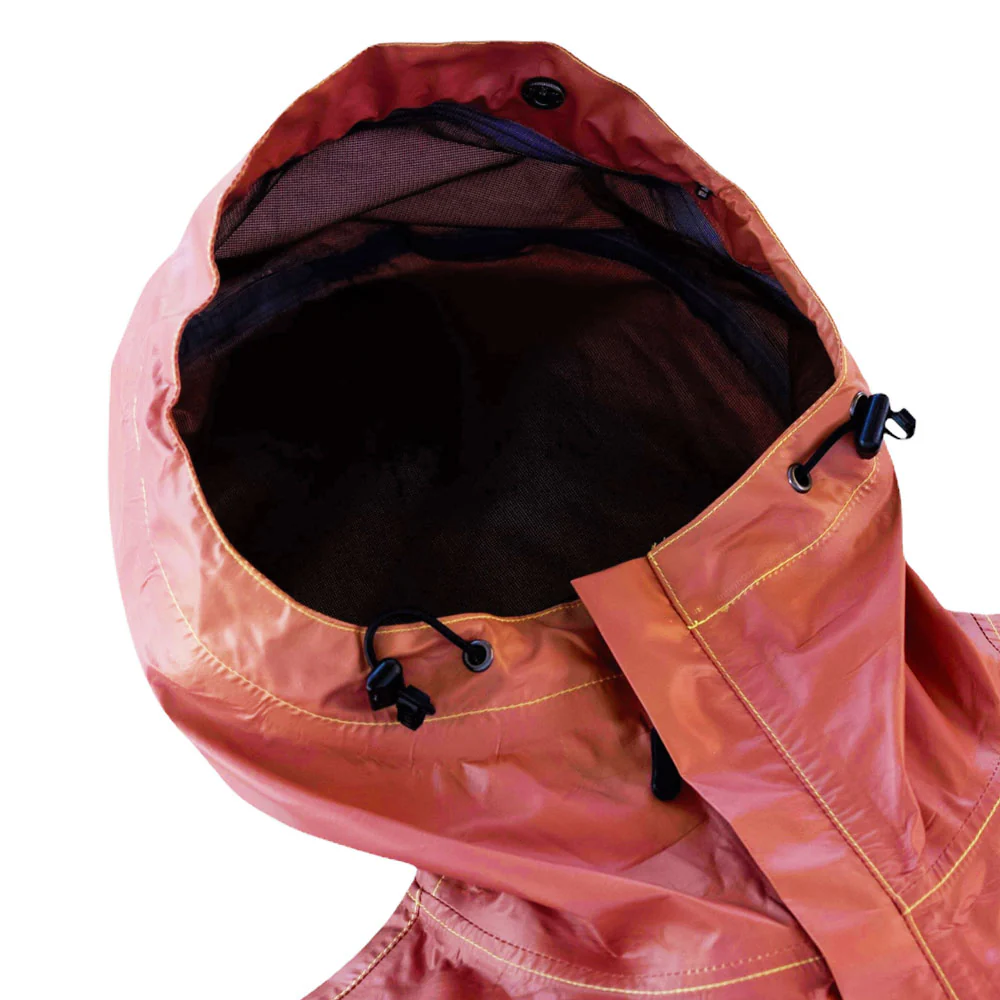 Carpet Company 'Thermal' Rain Jacket (Brown / Yellow) - Image 3