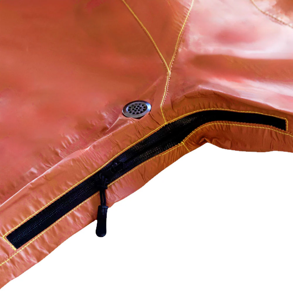 Carpet Company 'Thermal' Rain Jacket (Brown / Yellow) - Image 7