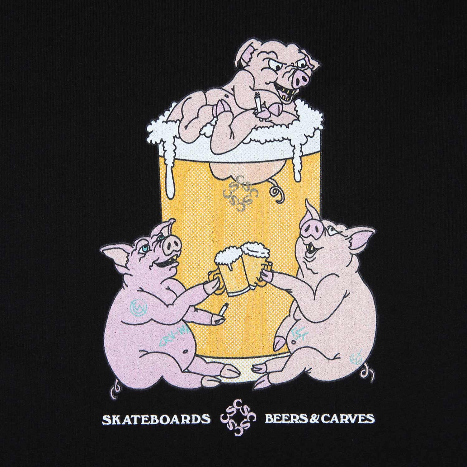 Carve Wicked X CSC 'King of Pigs' T-Shirt (Black) - Image 3