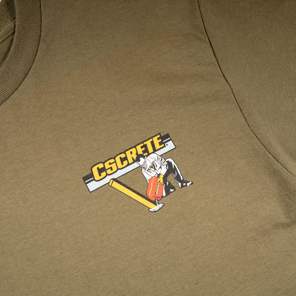 CSC 'CSCrete' T-Shirt (Military Green) - Image 3