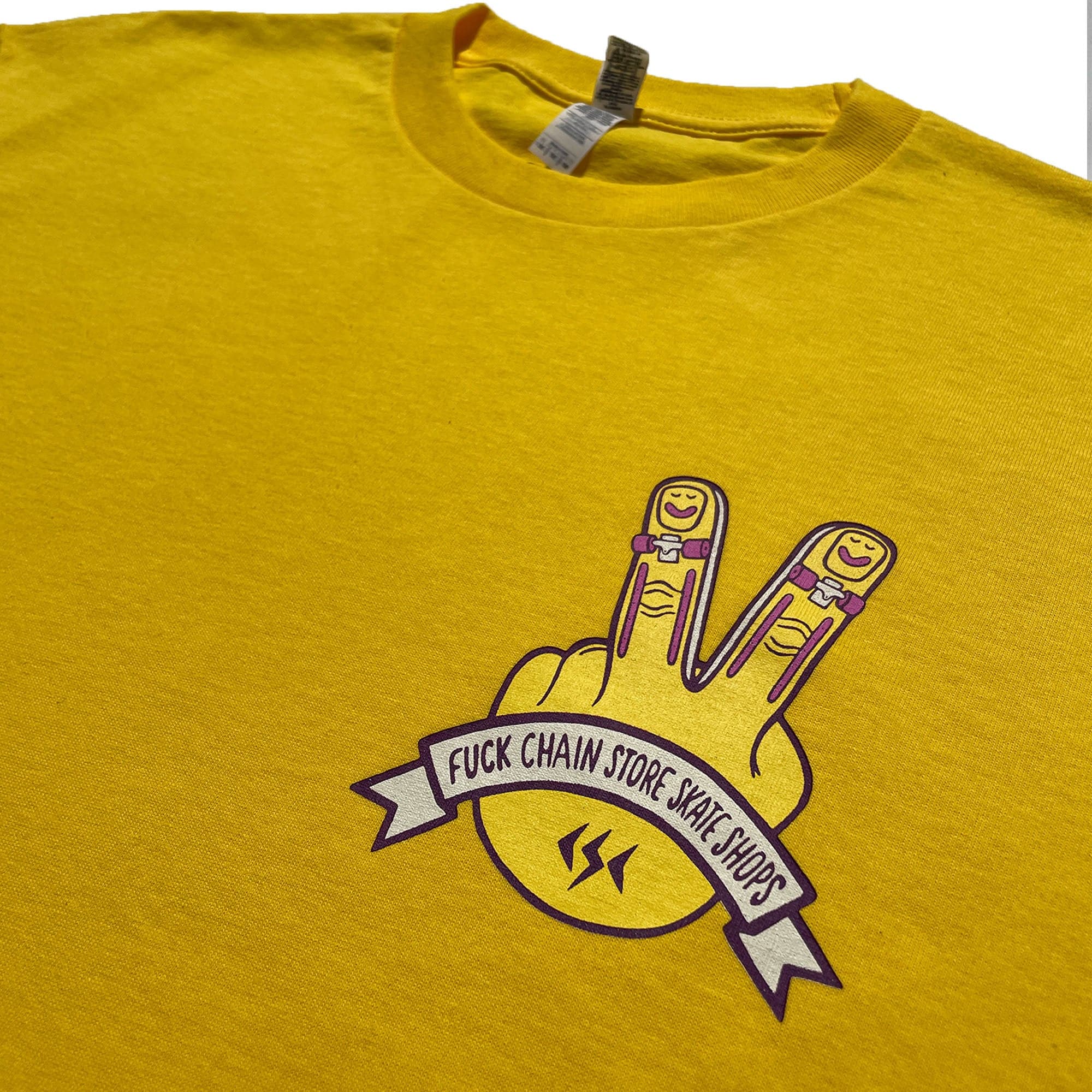 CSC 'Fuck' T-Shirt (Yellow) - Image 2