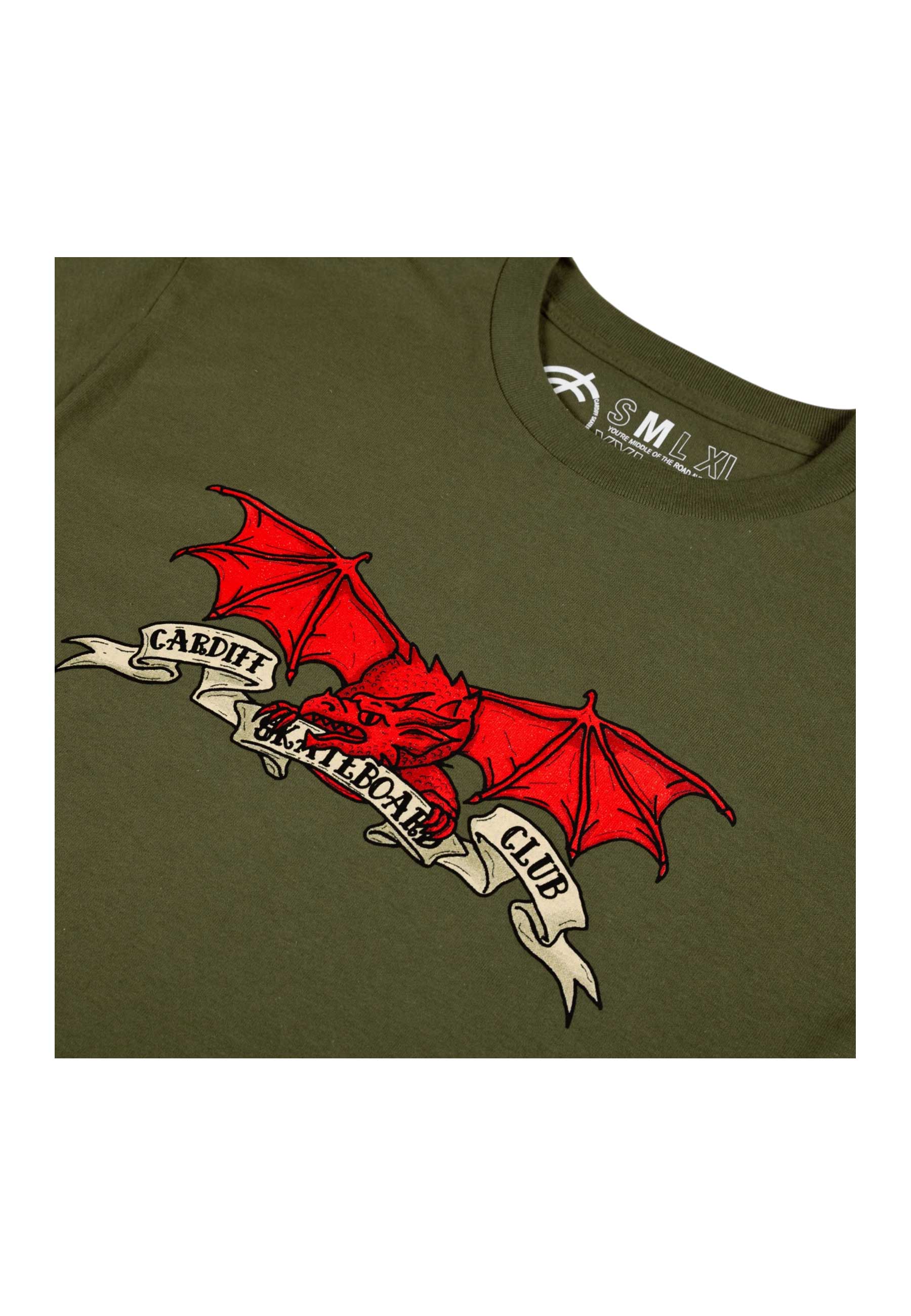CSC 'Quality Draig' T-Shirt (Military Green) - Image 2
