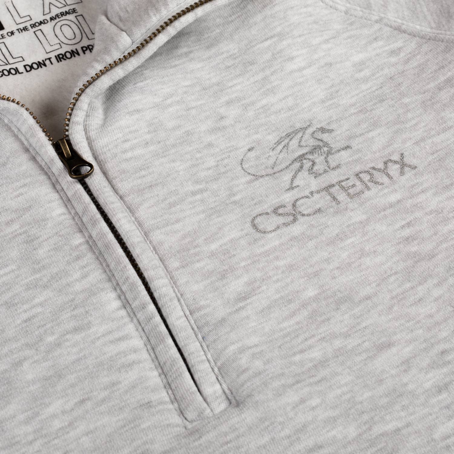 CSC 'Teryx' 1/4 Zip Crew (Heather Grey) - Image 2