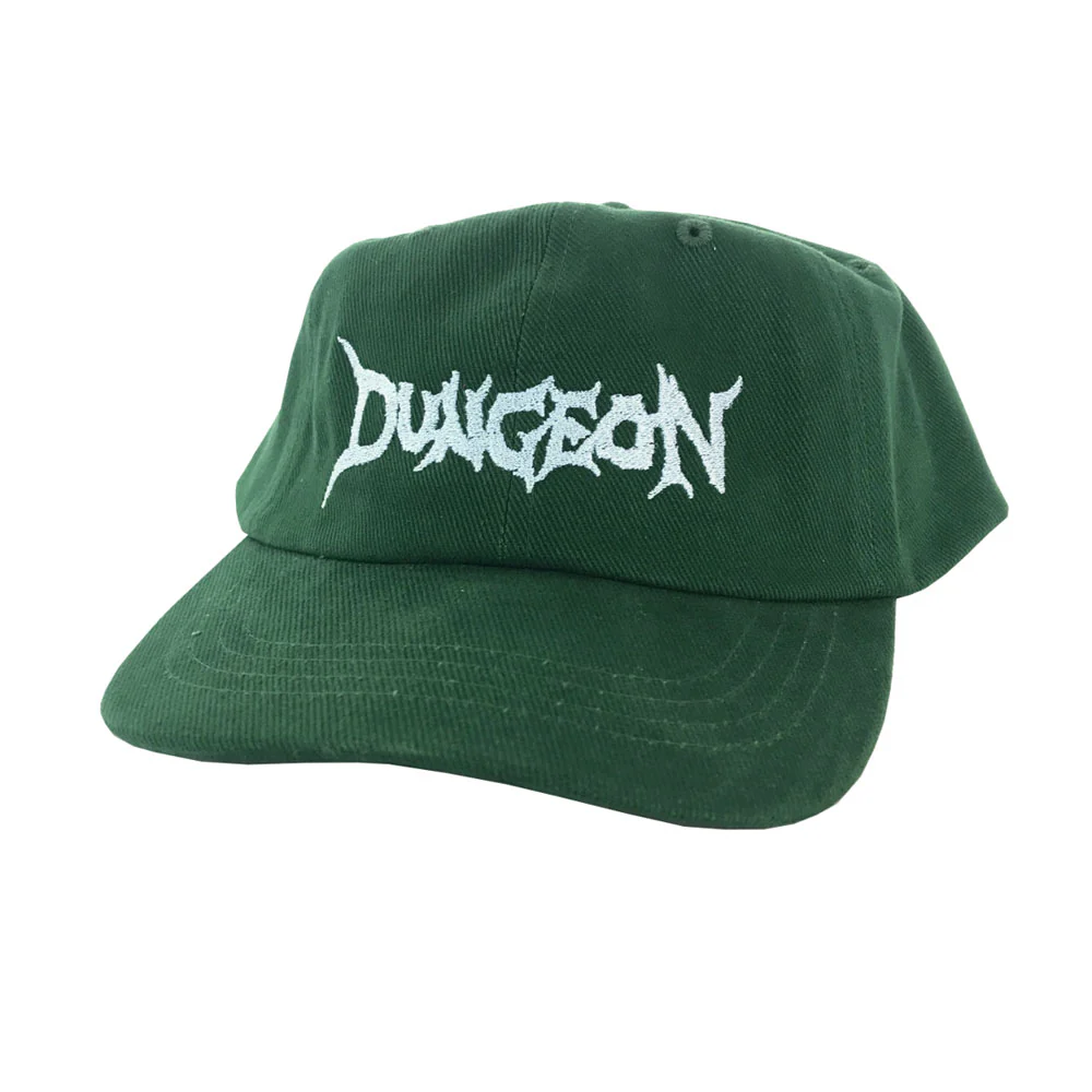 Dungeon Gateway 'Scrawl Logo' 6 Panel Cap (Kelly Green / Light Blue) - Image 2
