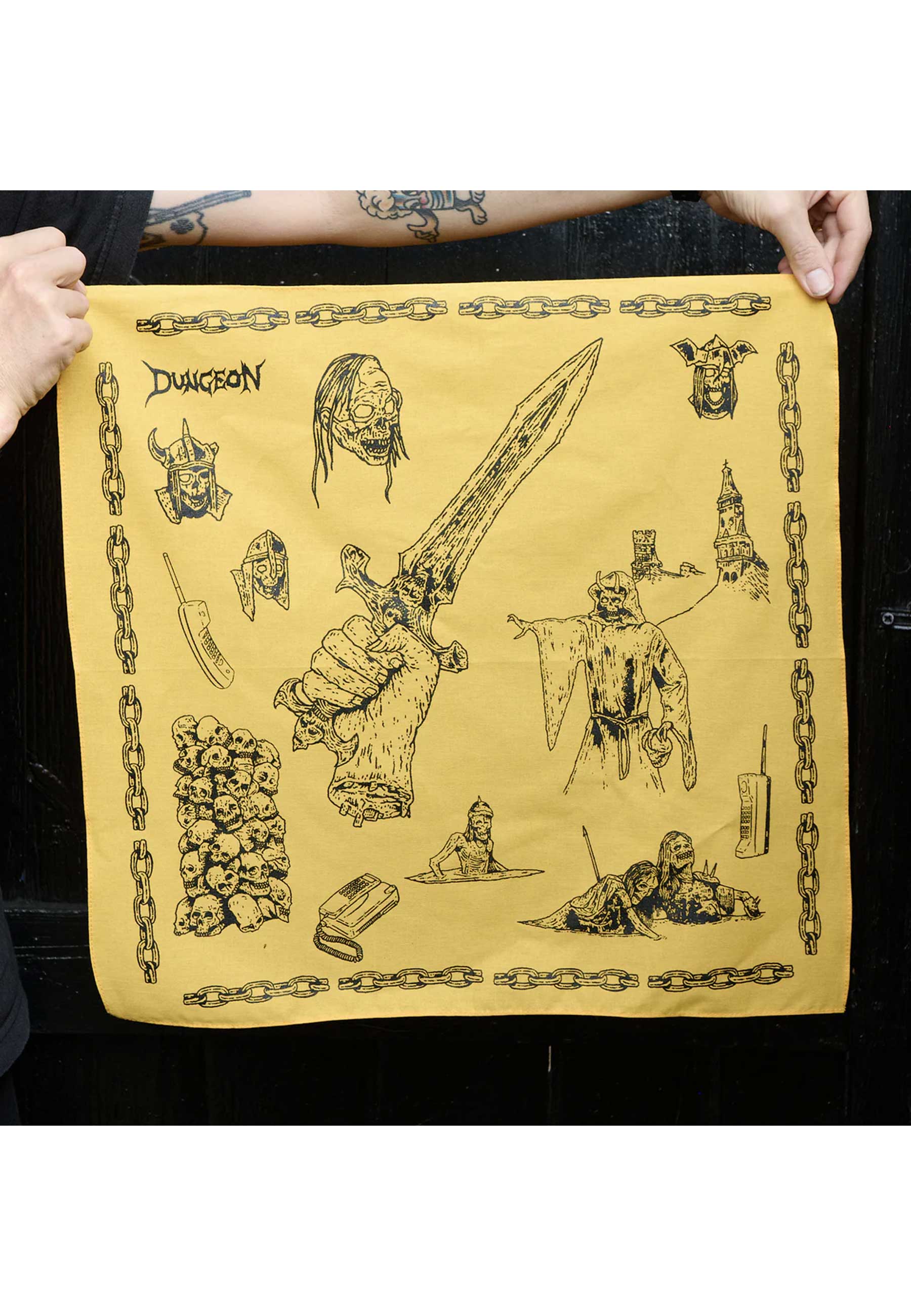 Dungeon Gateway 'Power Of The Sword' Bandana (Yellow) - Image 7