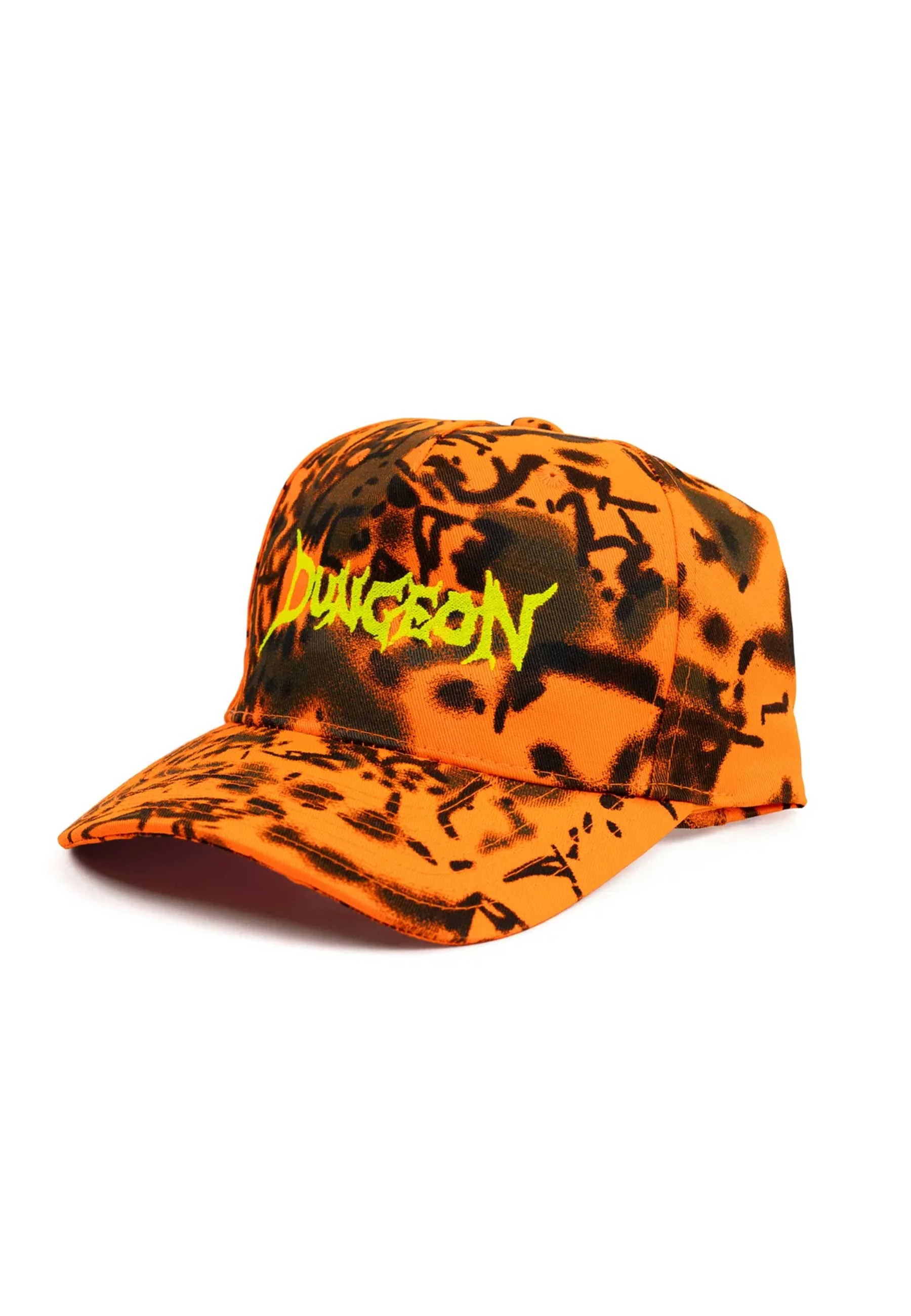 Dungeon Gateway 'Scrawl Logo' 5 Panel Cap (Orange Forest Camo) - Image 2