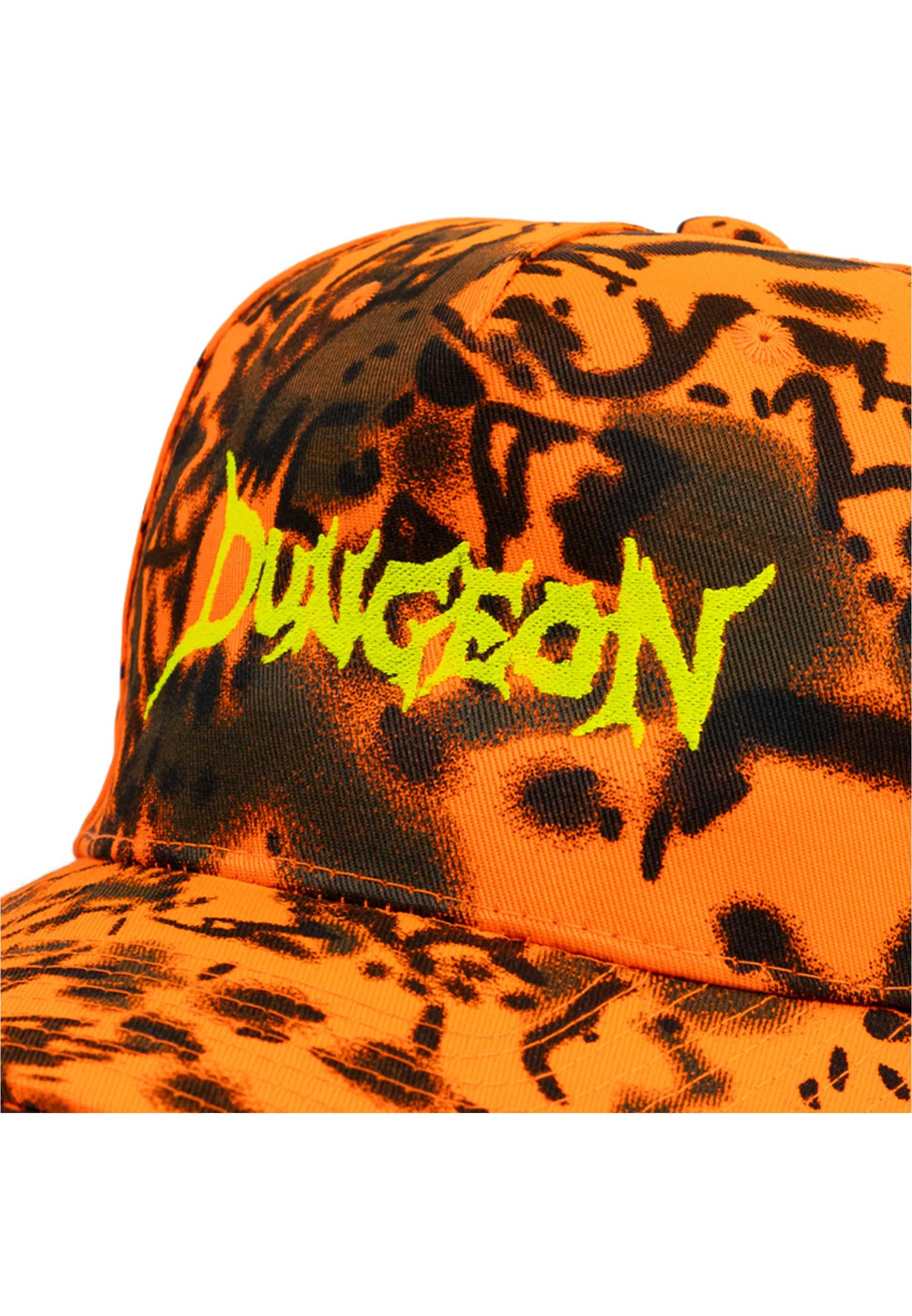 Dungeon Gateway 'Scrawl Logo' 5 Panel Cap (Orange Forest Camo) - Image 3