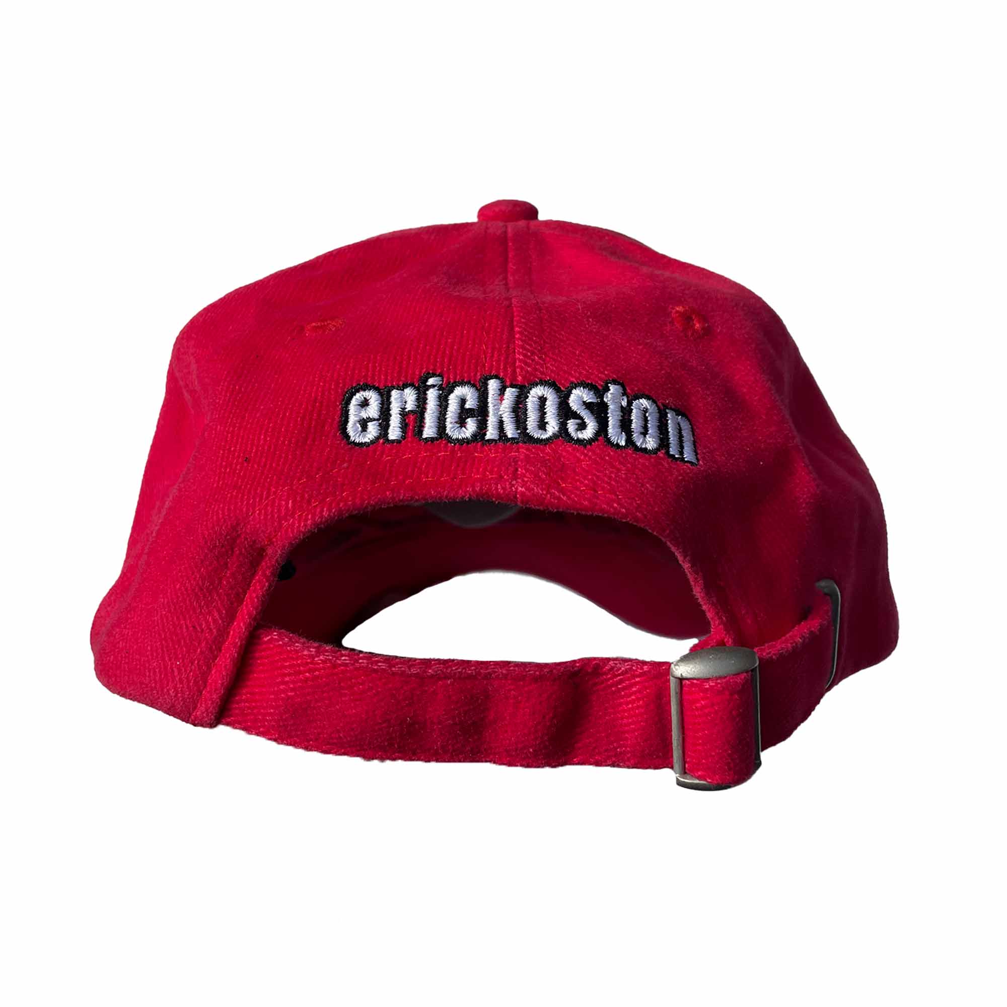 éS 'Eric Koston USA' Hat (Red) VINTAGE 00s - Image 4