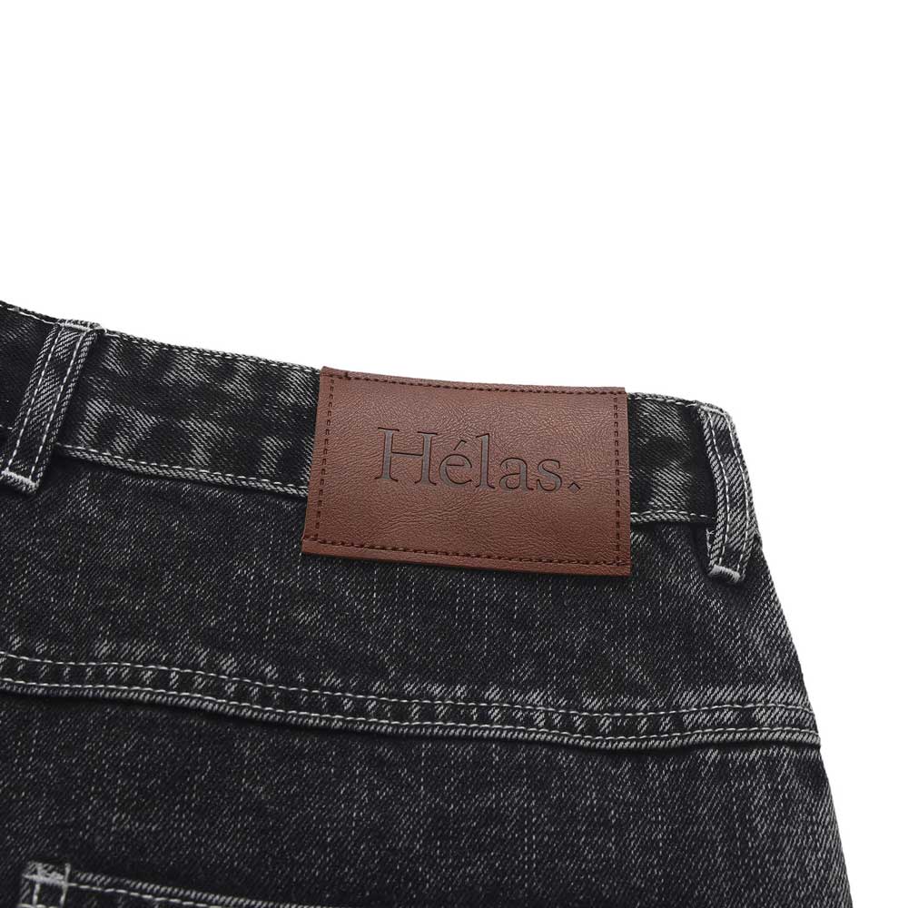 Helas 'Dieu Grec' Jean Shorts (Washed Black) - Image 4