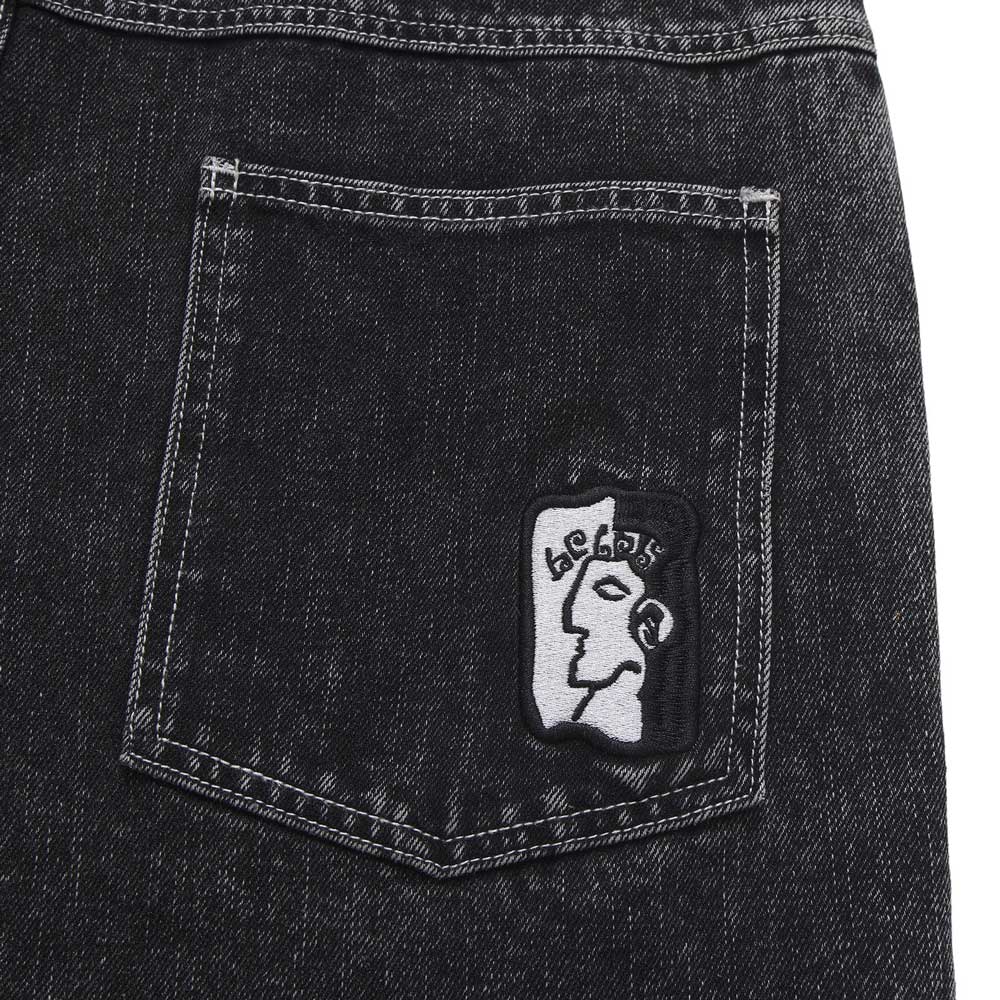 Helas 'Dieu Grec' Jean Shorts (Washed Black) - Image 5