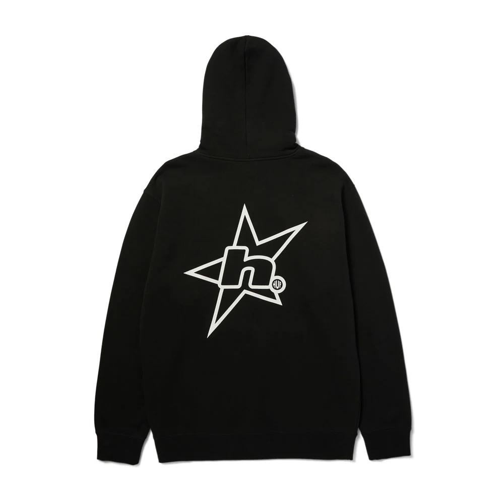 HUF 'H Star Logo' Hood (Black) - Image 2