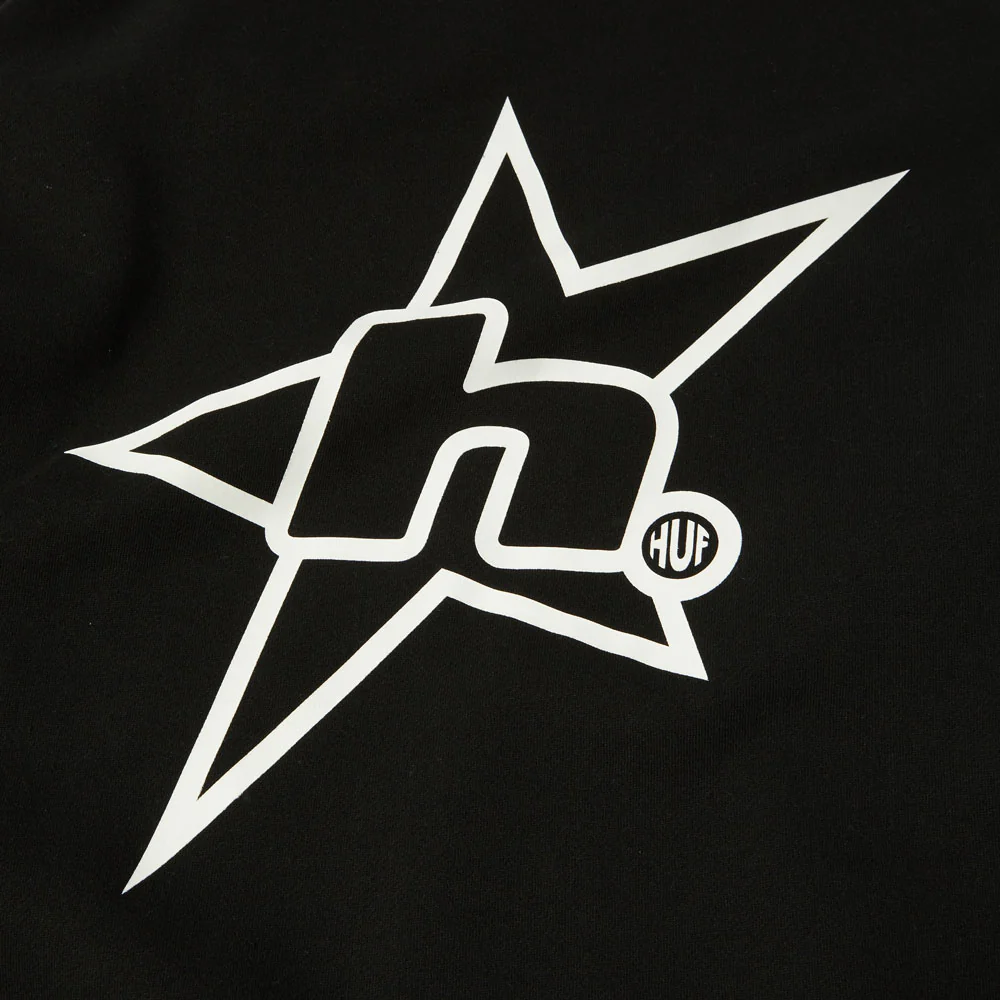 HUF 'H Star Logo' Hood (Black) - Image 3