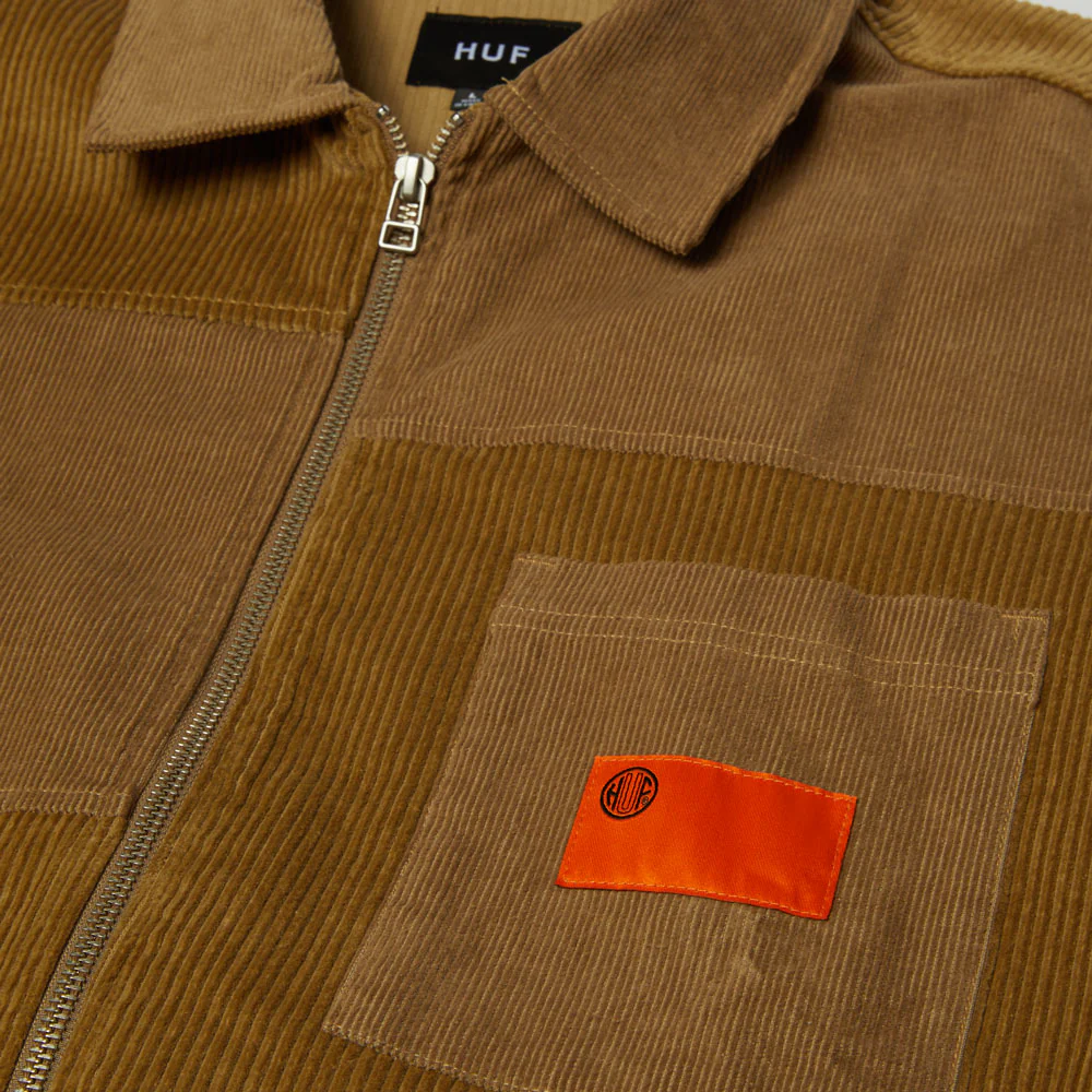 HUF 'Union' Corduroy Shacket (Clay) - Image 2