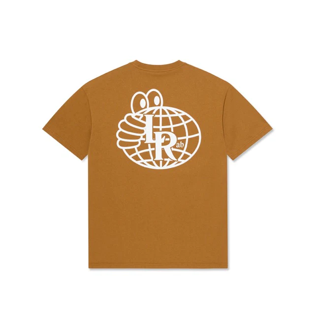 Last Resort 'Atlas Monogram' T-Shirt (Golden Brown / White) - Image 3