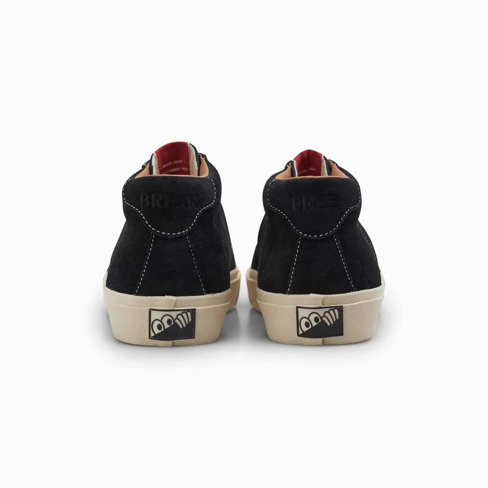 Last Resort 'VM001 Suede Mid' Skate Shoes (Black / White) - Image 4