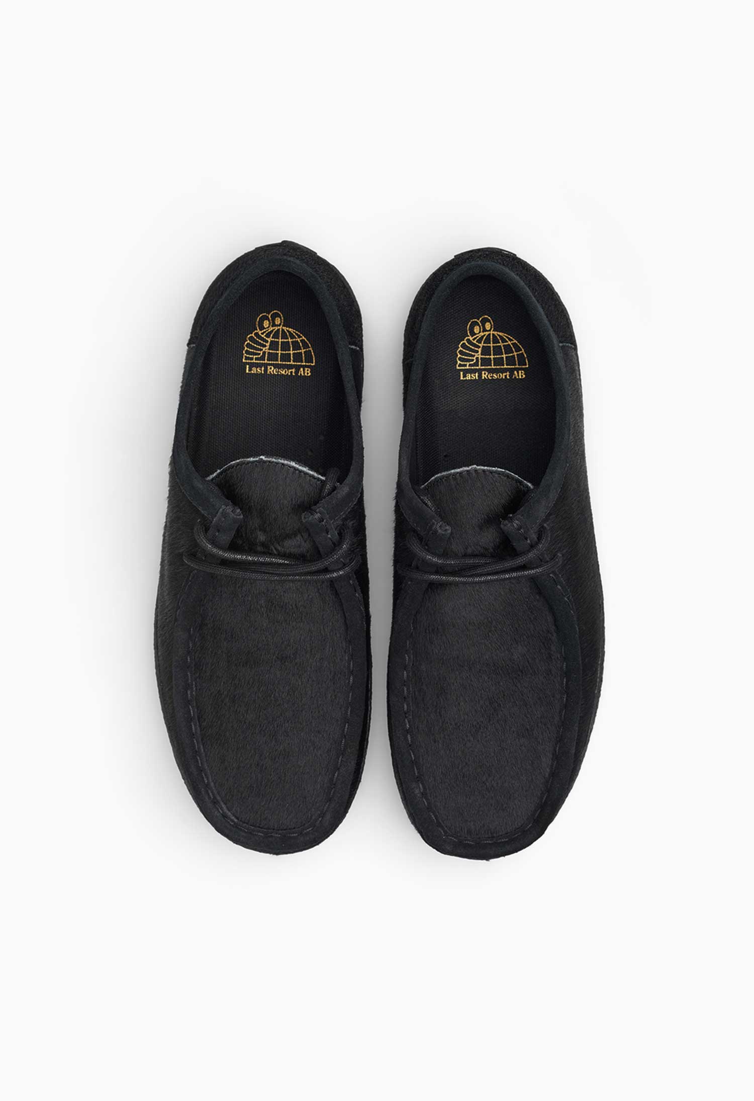 Last Resort 'VM006 Moc Lo Pony Hair Leather' Skate Shoes (Black / Black) - Image 3