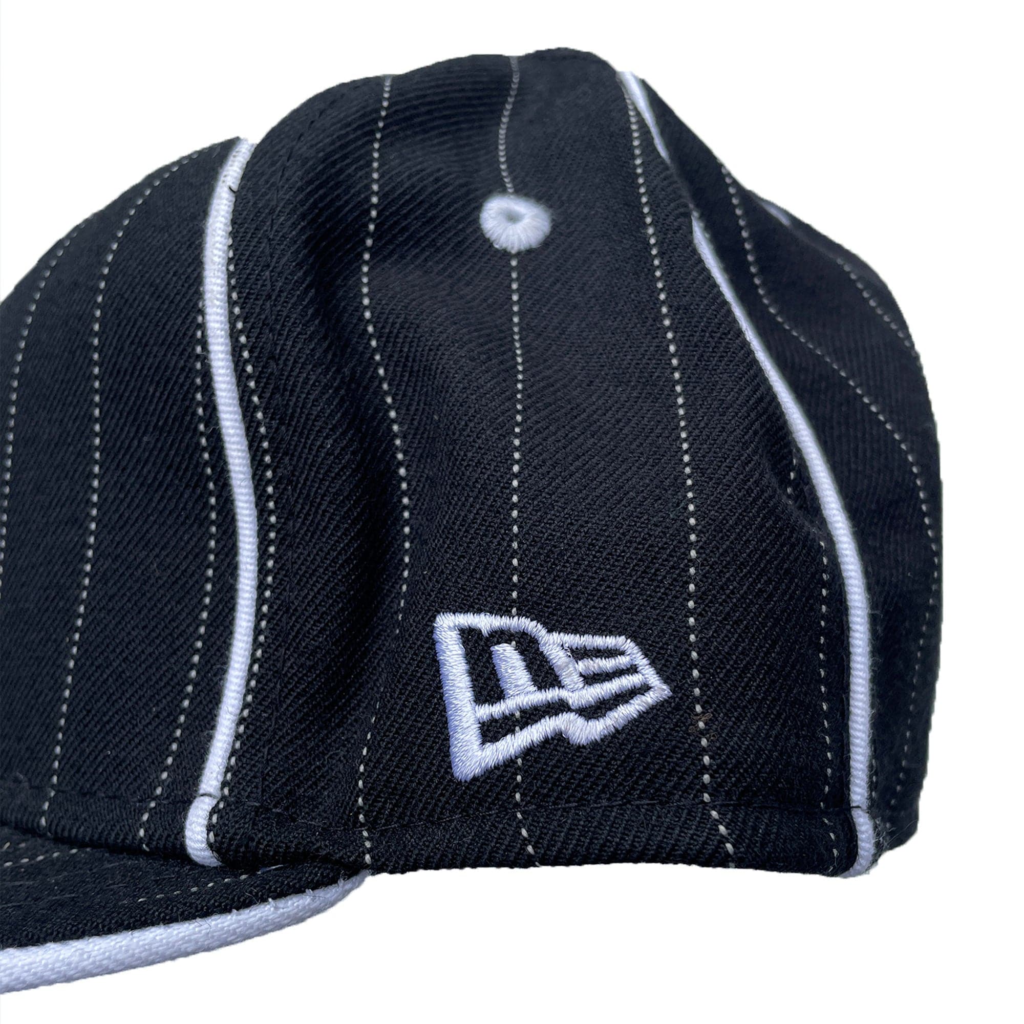 Mystery 'New Era 59Fifty Fitted' Hat (Pinstripe) NOS 00s - Image 3