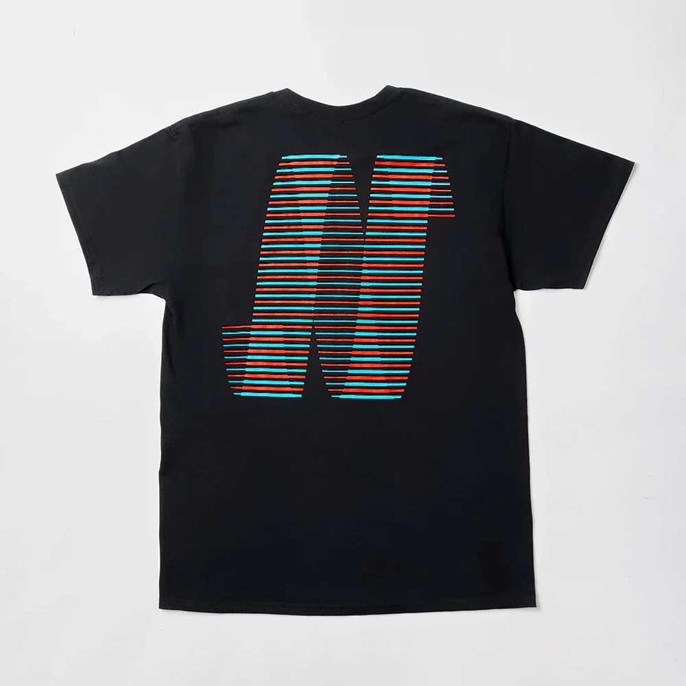 North 'N Logo' T-Shirt (Black / Blue / Red) - Image 2