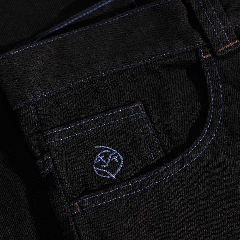 Polar 'Big Boy' Jeans (Black / Blue Stitching) - Image 4