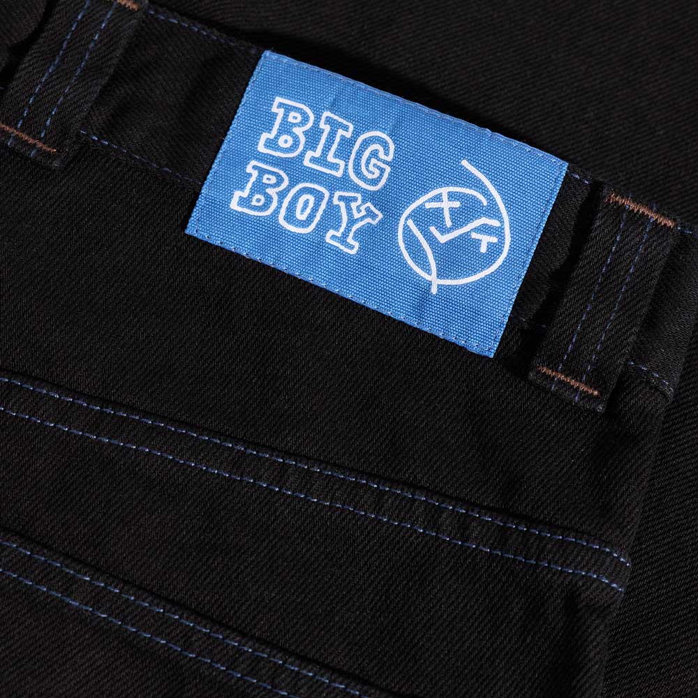 Polar 'Big Boy' Jeans (Black / Blue Stitching) - Image 5