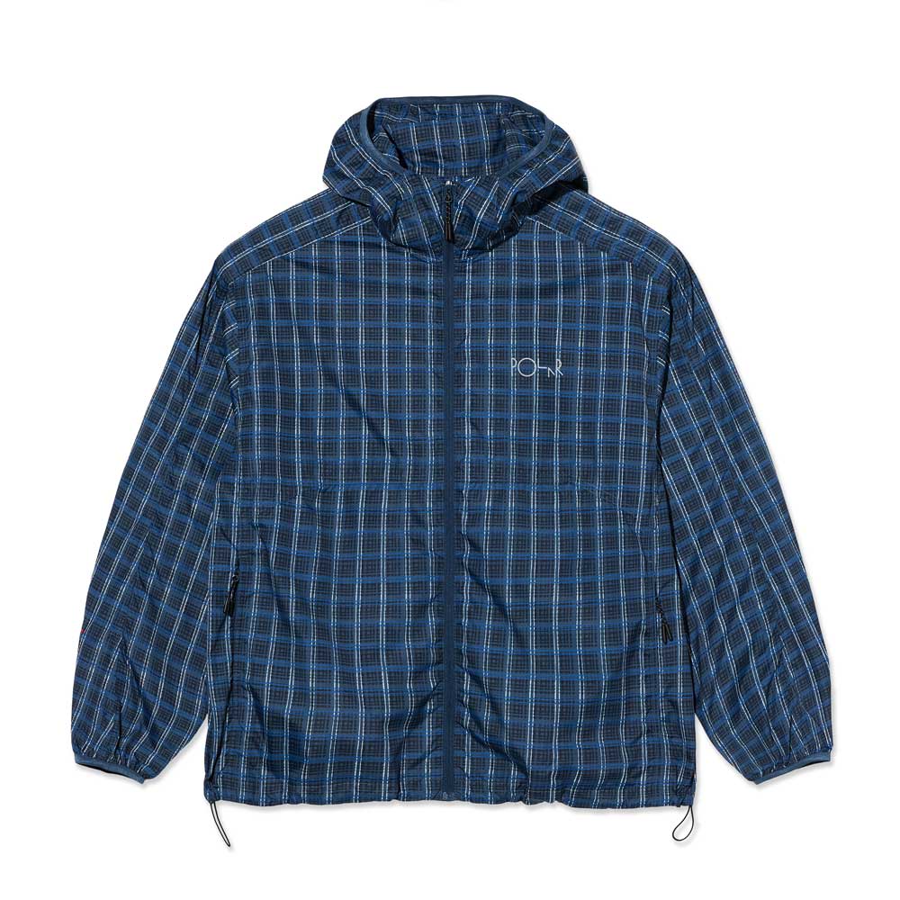 Polar 'Chase' Light Shell Jacket (Blue Check)