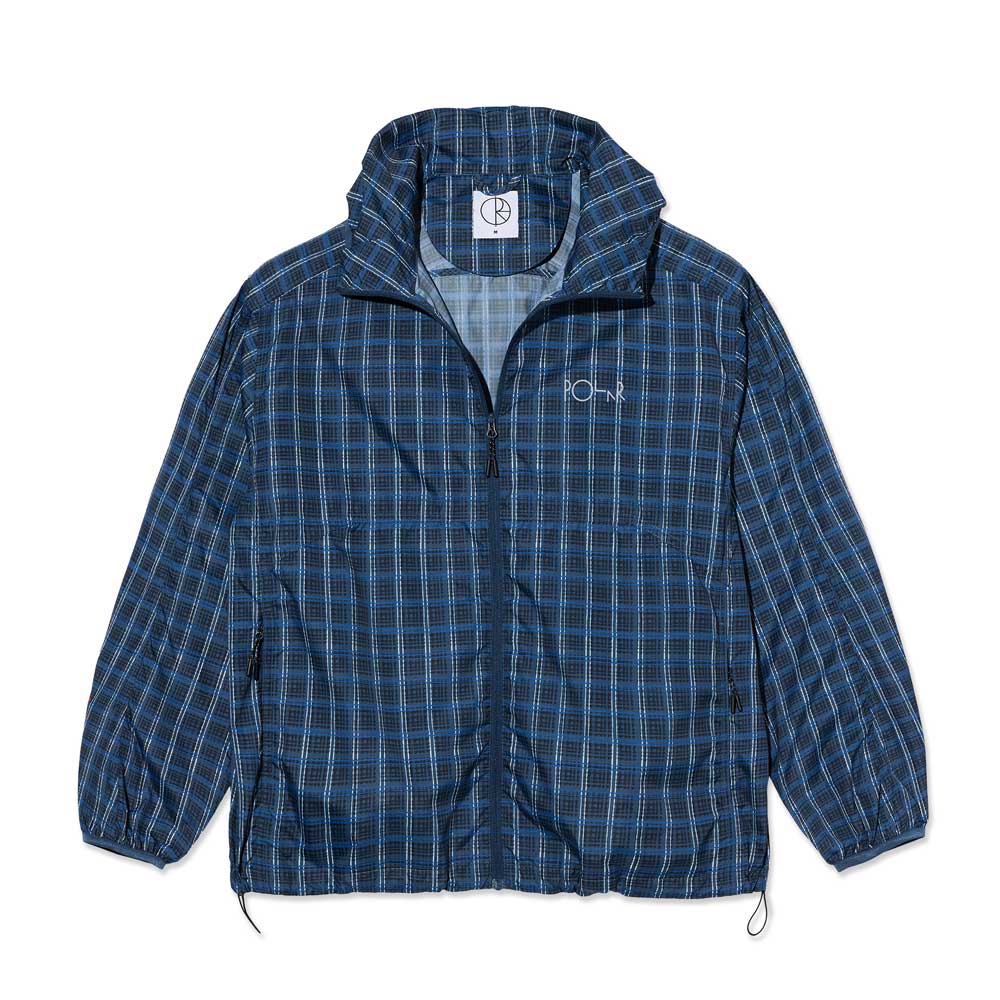 Polar 'Chase' Light Shell Jacket (Blue Check) - Image 2