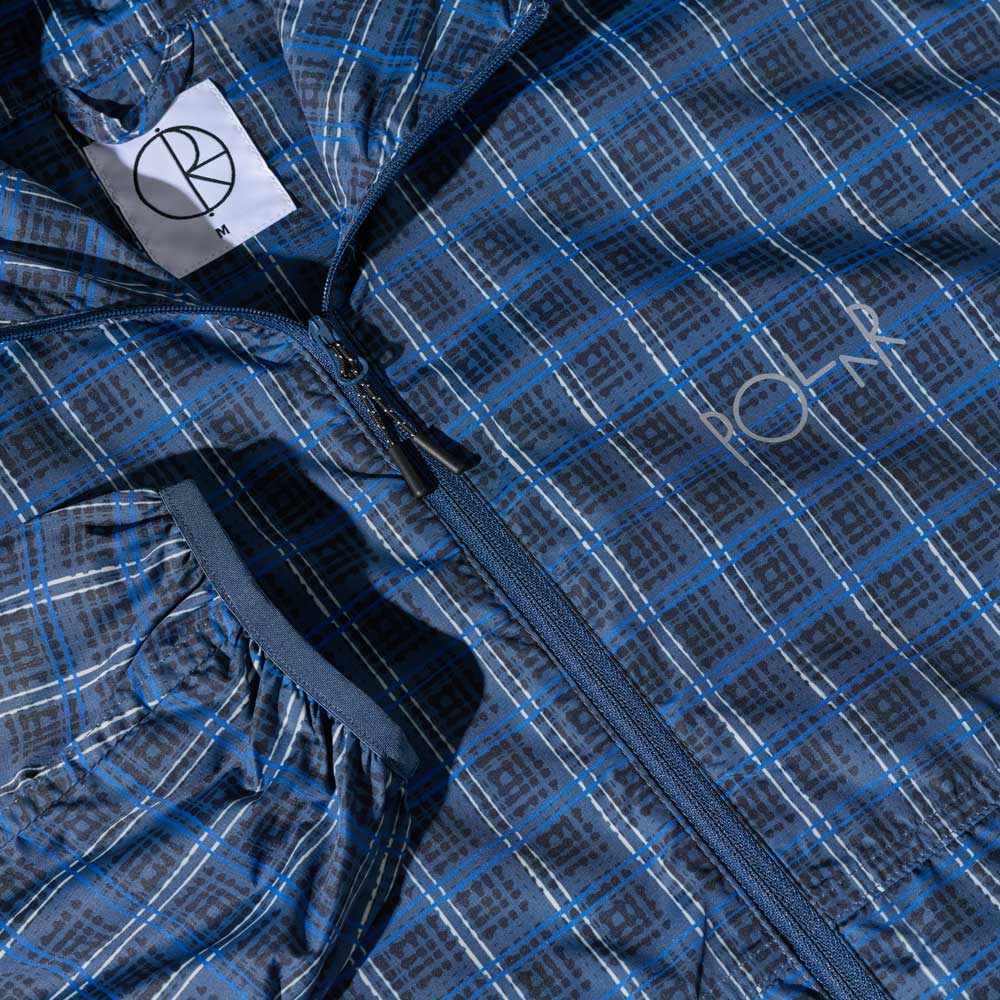 Polar 'Chase' Light Shell Jacket (Blue Check) - Image 5