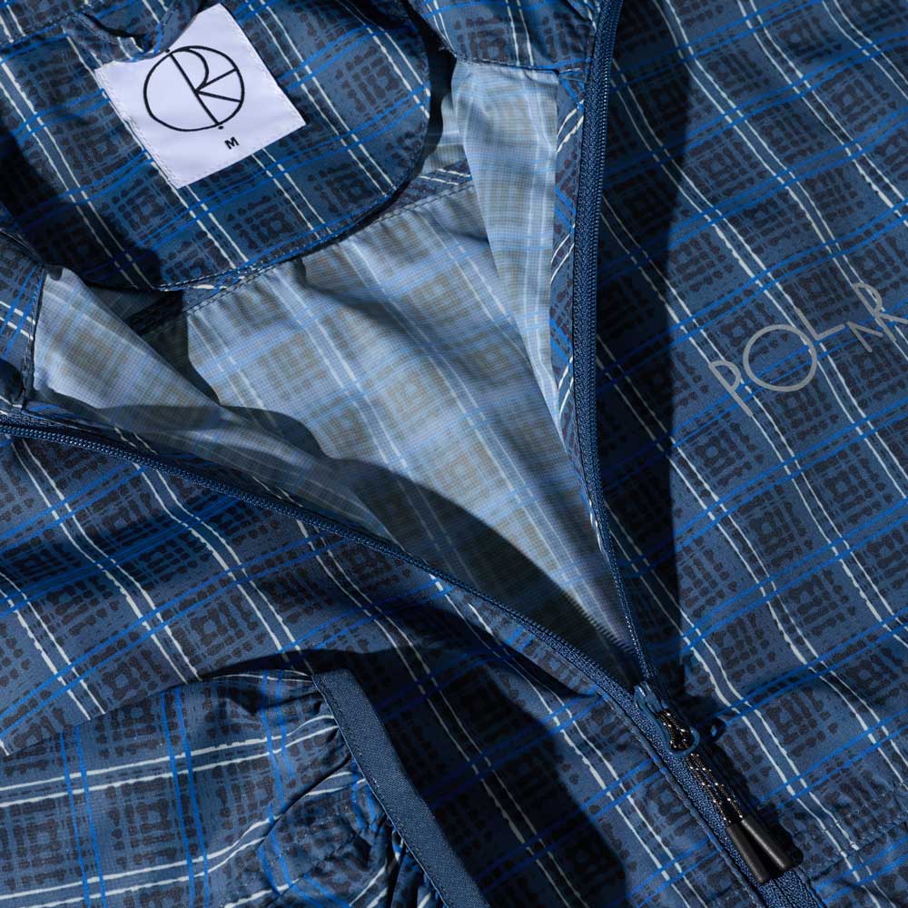 Polar 'Chase' Light Shell Jacket (Blue Check) - Image 6