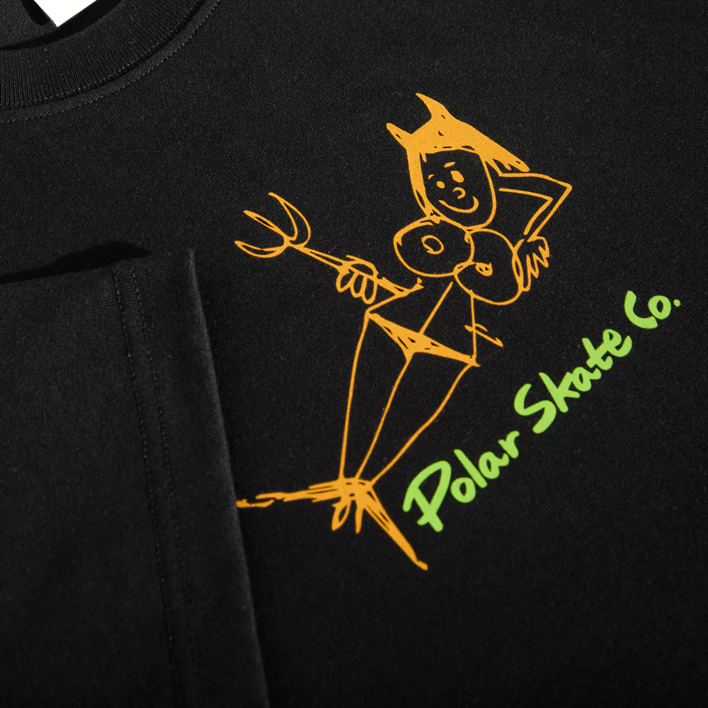 Polar 'Devil Woman' T-Shirt (Black) - Image 2