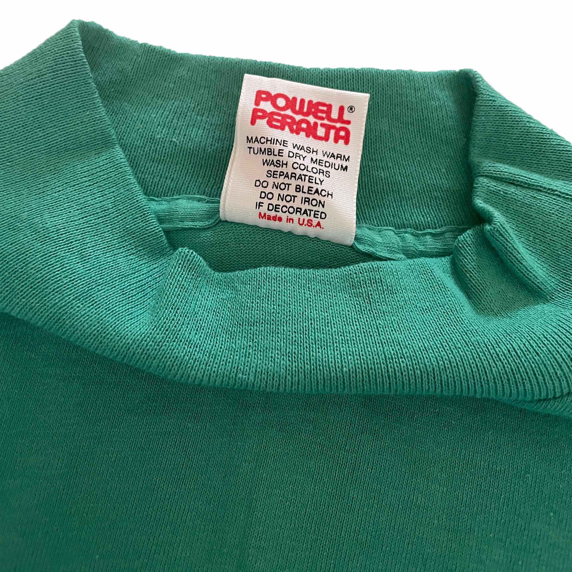 Powell Peralta 'Hawk' Long Sleeve T-Shirt (Green) VINTAGE 90s - Image 5