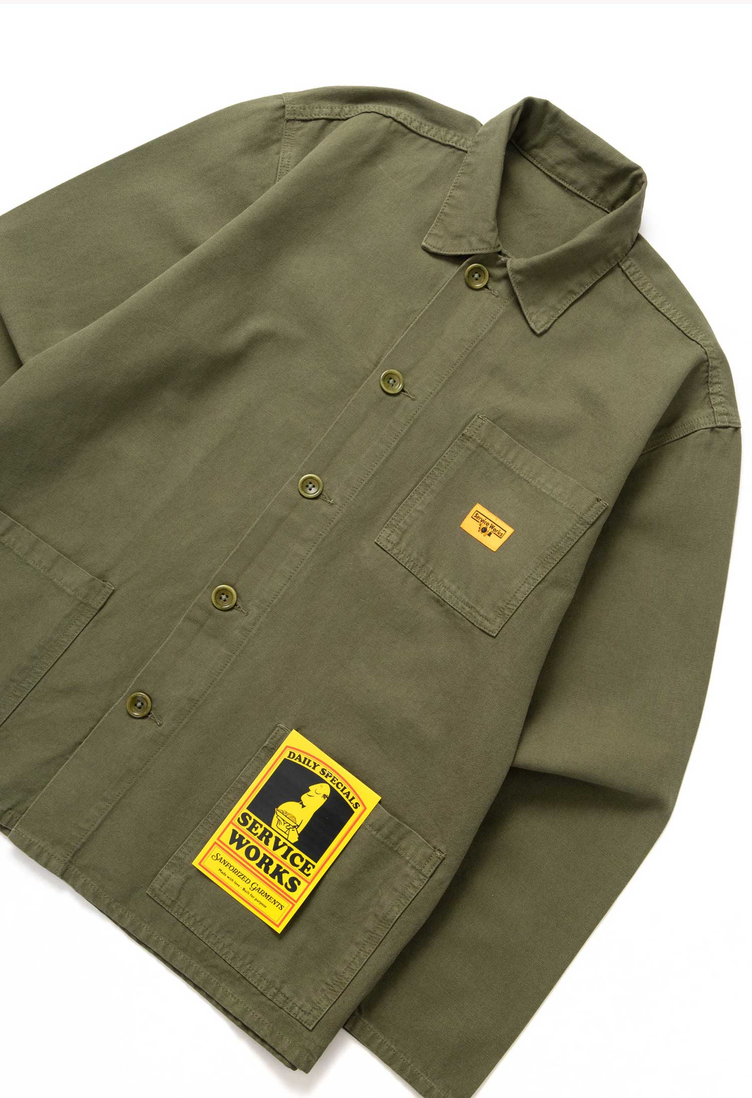 Service Works 'Classic' Chore Shirt (Olive) - Image 2