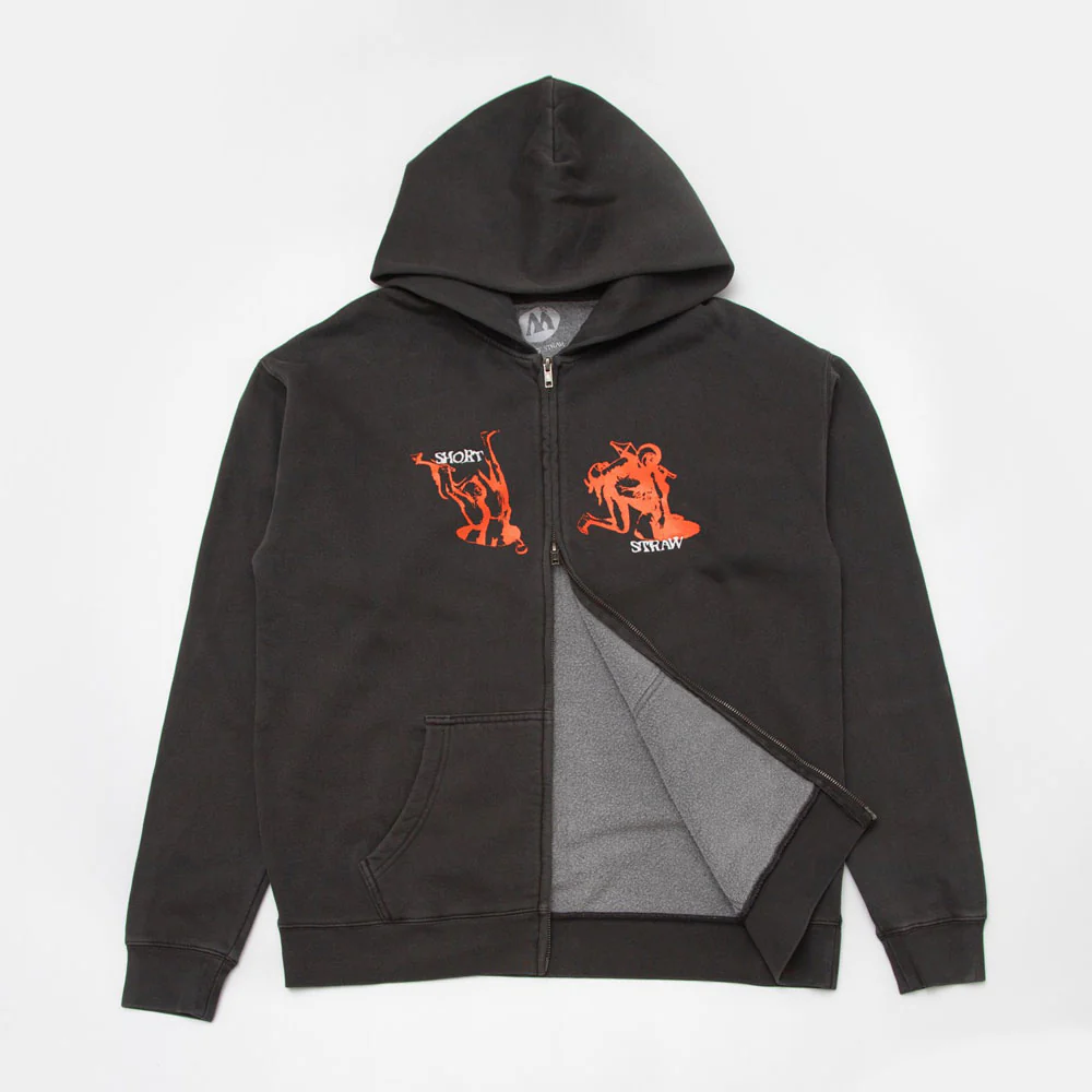 Short Straw 'Divorce' Zip Hood (Black) - Image 2