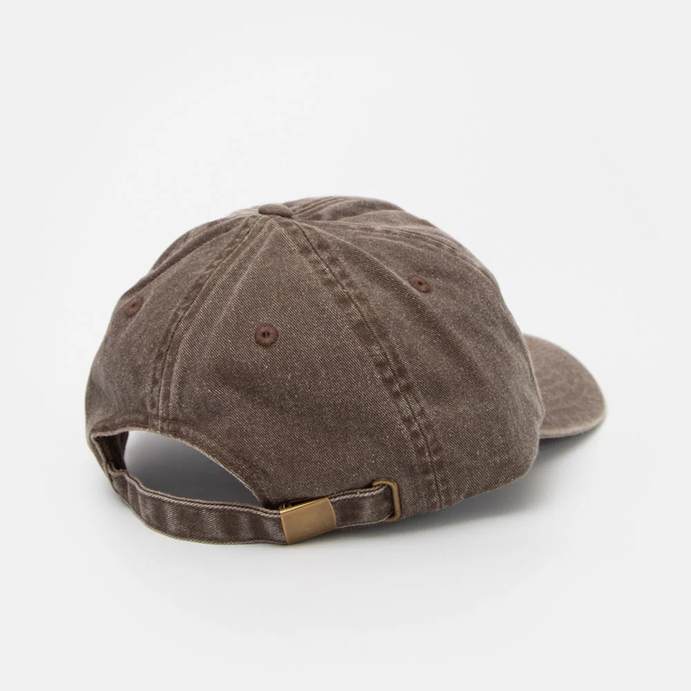 Short Straw 'Logo' 6 Panel Cap (Faded Black / Pink) - Image 4