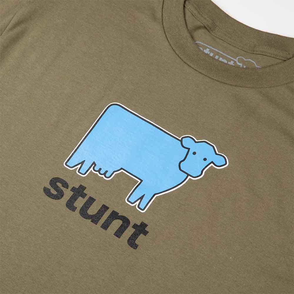 Stunt 365 'Cow' T-Shirt (Green) - Image 2